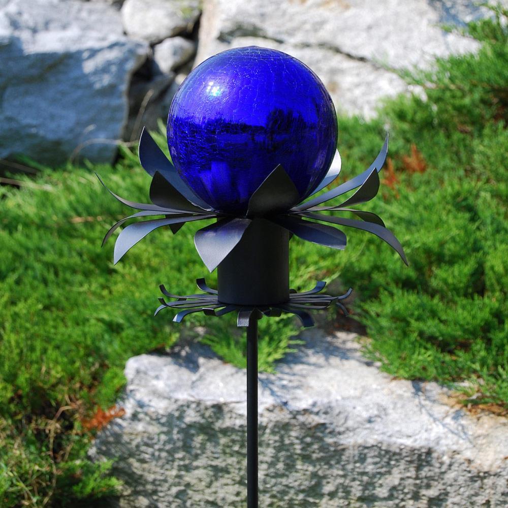 Crackle Glass Garden Statue