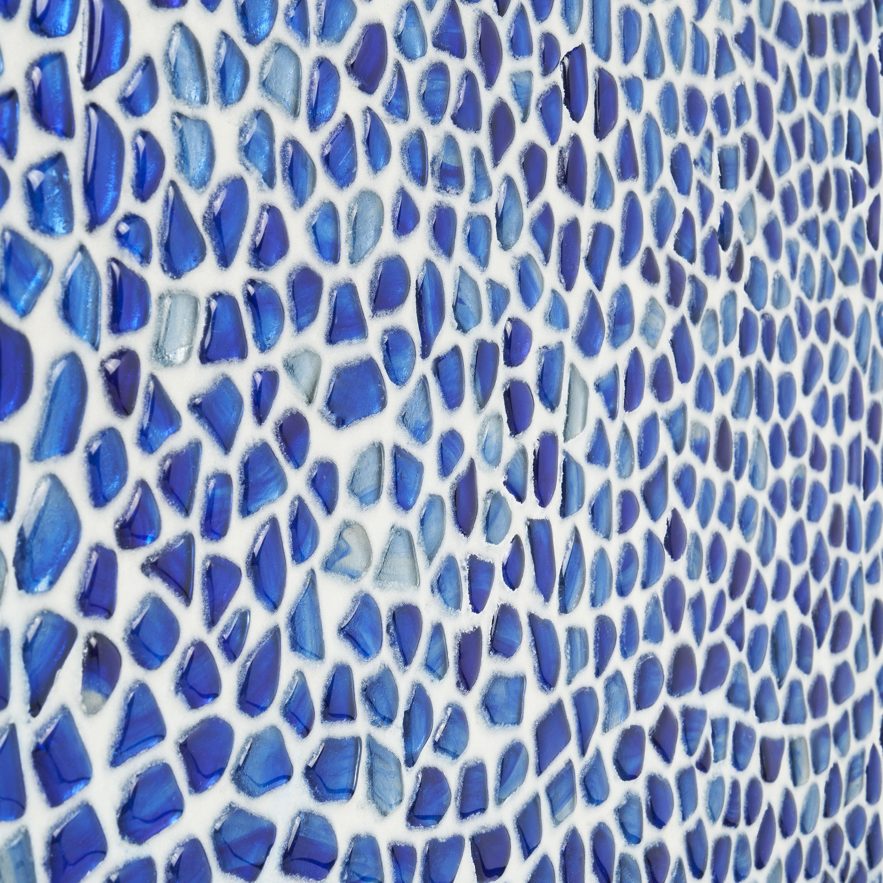Bond Tile Fractal Pebble 11.88 in. x 11.88 in. Polished Glass Wall Mosaic Tile (0.98 Sq. Ft. / Each)