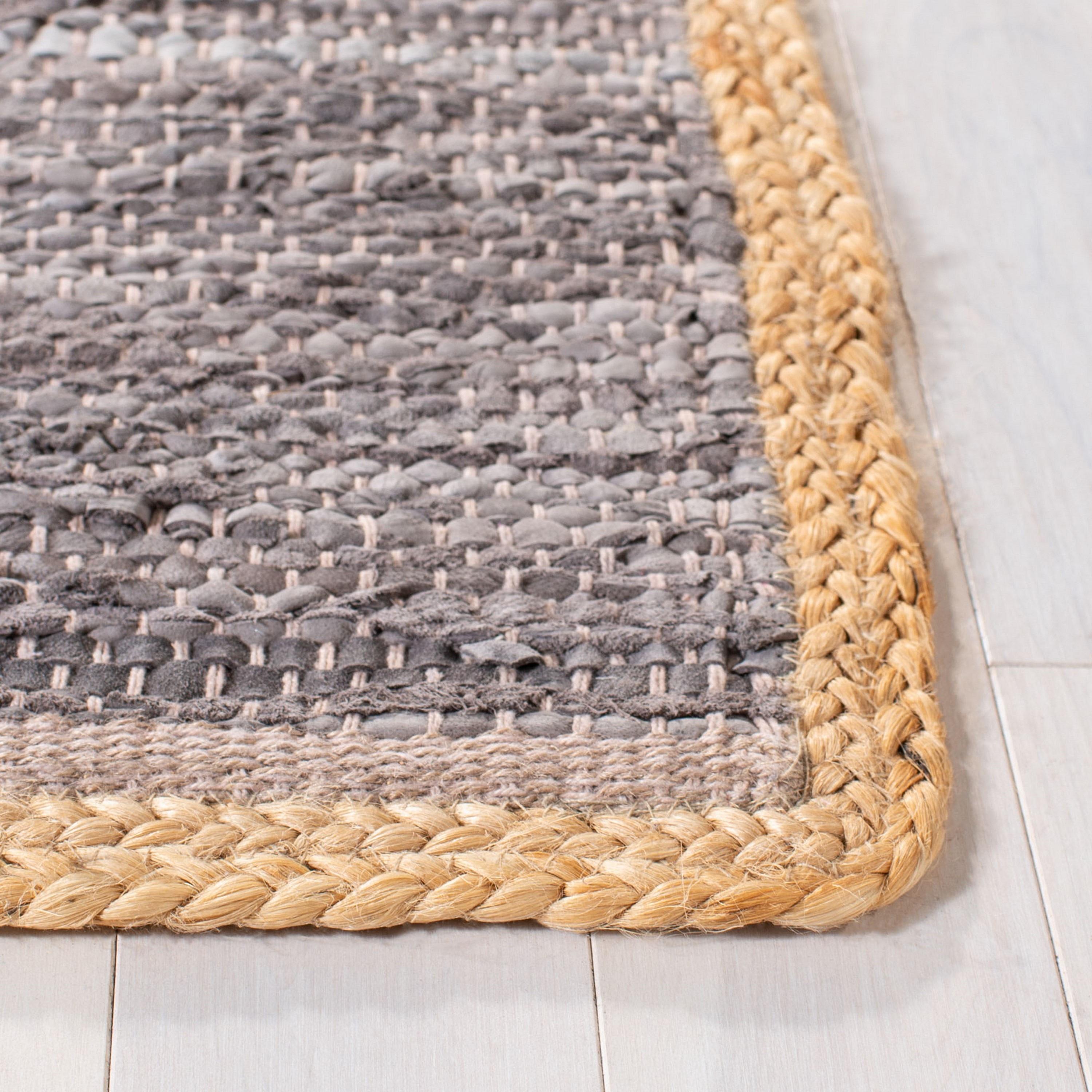Cape Cod CAP901 Woven Indoor Area Rug - Light Grey/Natural - 4'x6' - Safavieh
