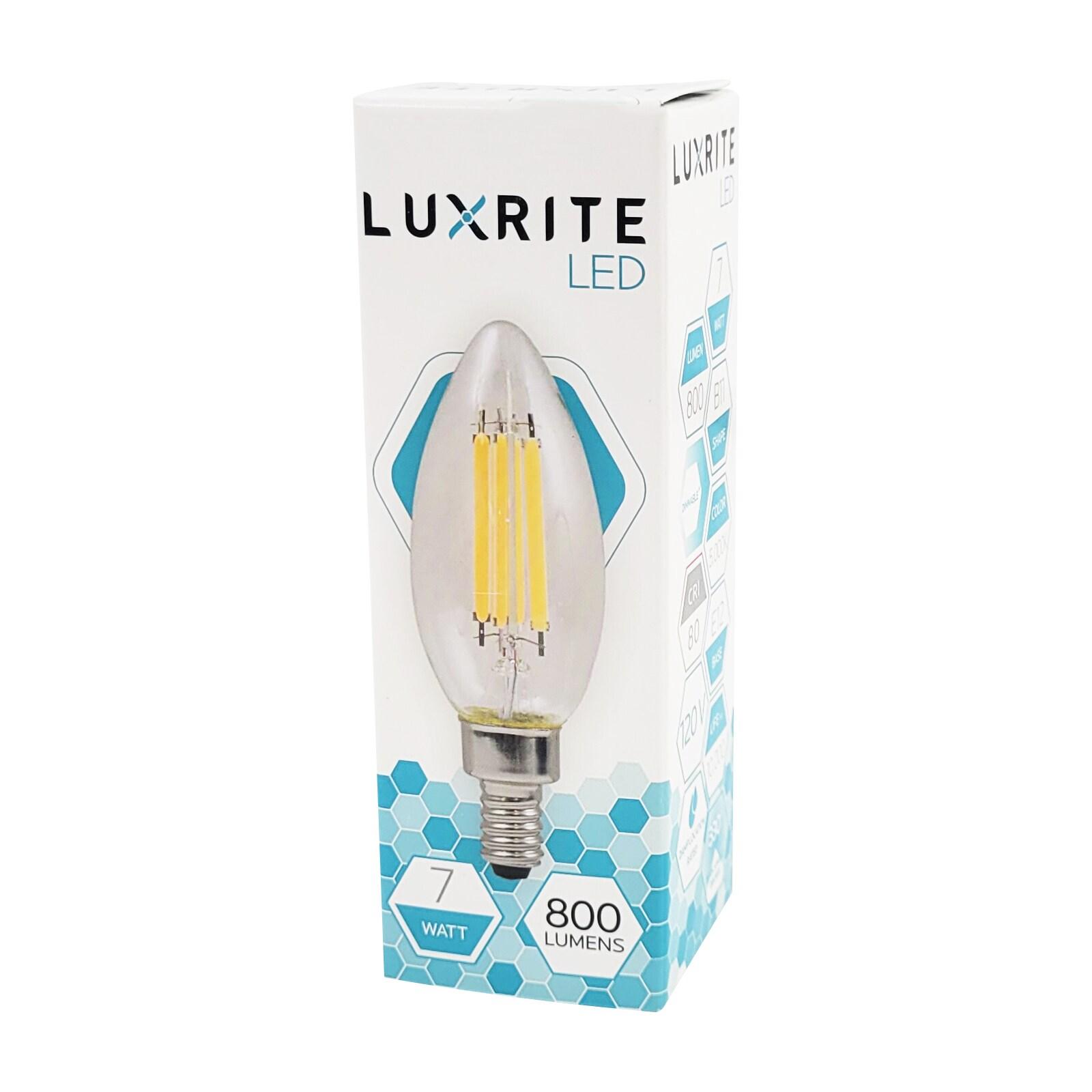 7 Watt (100 Watt Equivalent), B11 LED, Dimmable Candle Light Bulb, E12/Candelabra Base