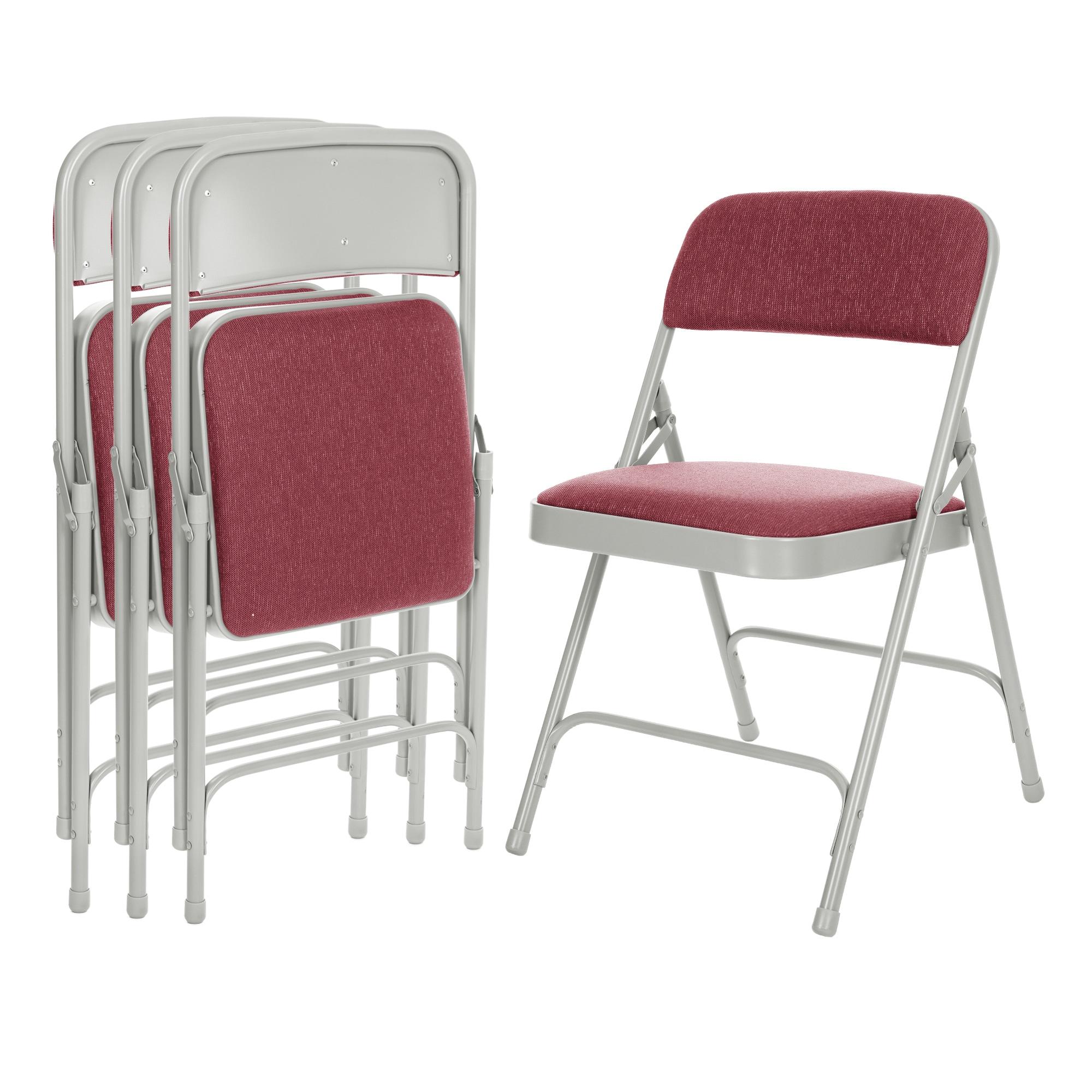 Bernadine Fabric Padded Folding Chair (Set of 4)