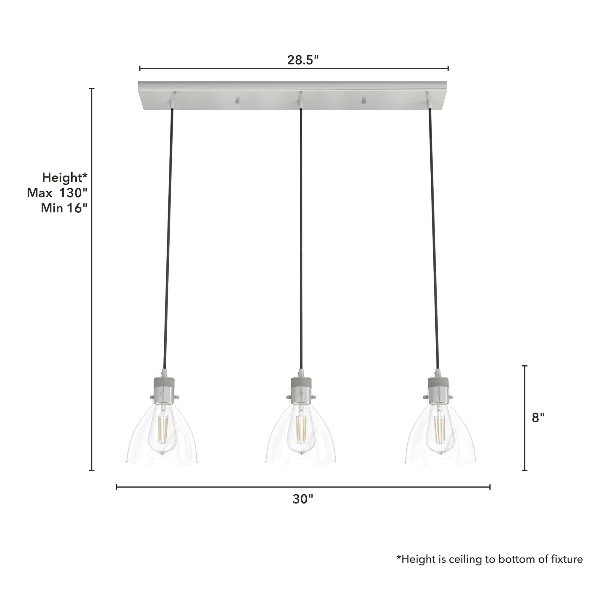 Hunter Fan Van Nuys 3 Light Linear Cluster Pendant