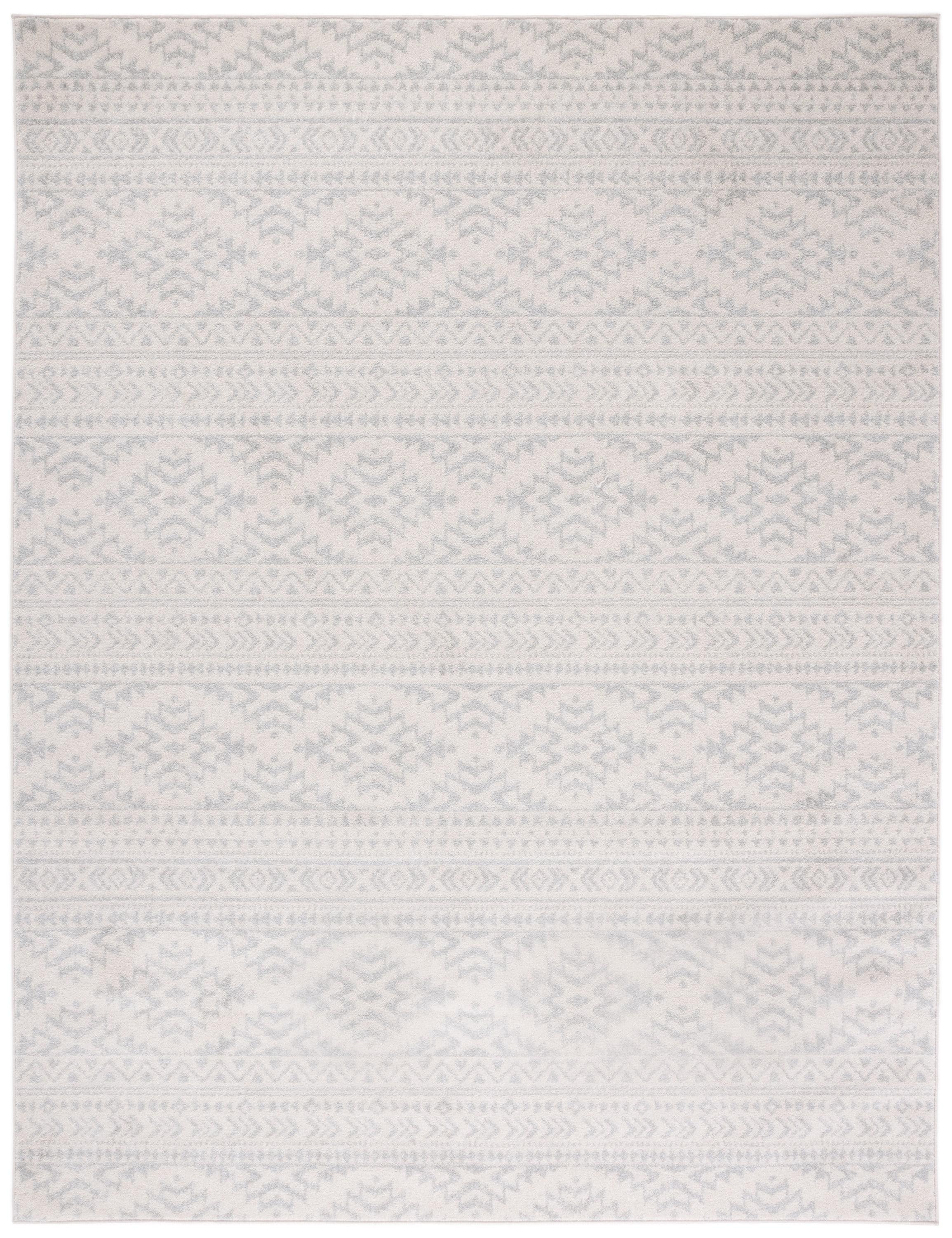 Tulum TUL272 Power Loomed Area Rug - Ivory/Light Grey - 8'x10' - Safavieh.