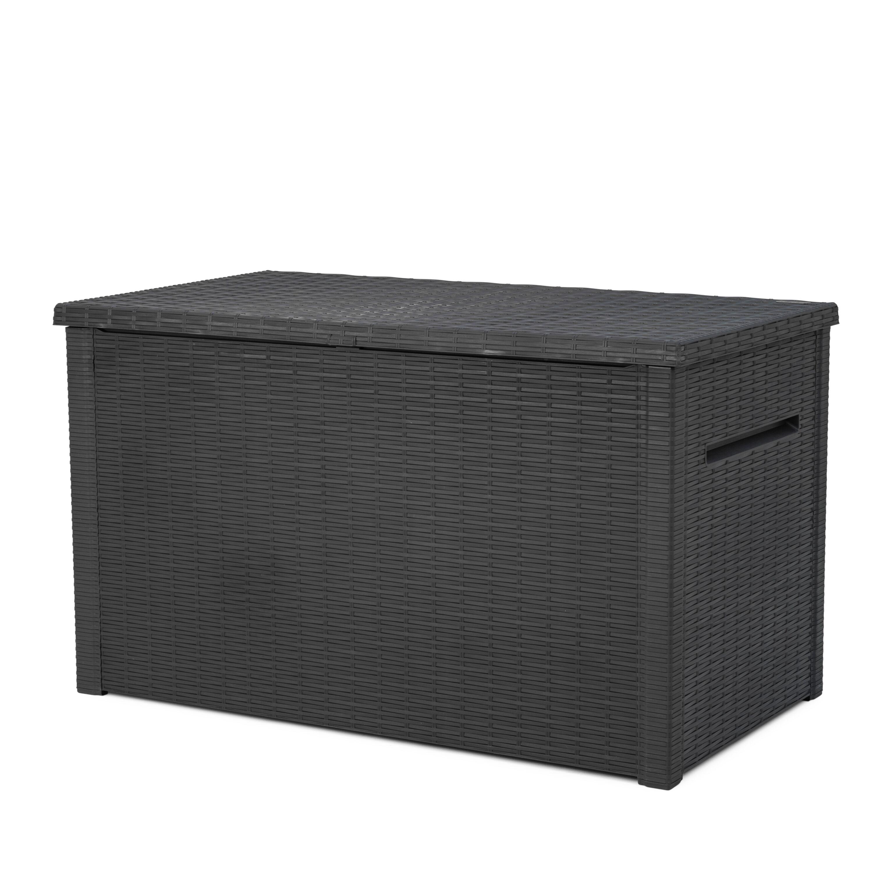 Keter Keter Java 230 Gallon XXL Durable Resin Outdoor Storage and Organization Deck Box Ideal For Garden Patio Furniture and Supplies