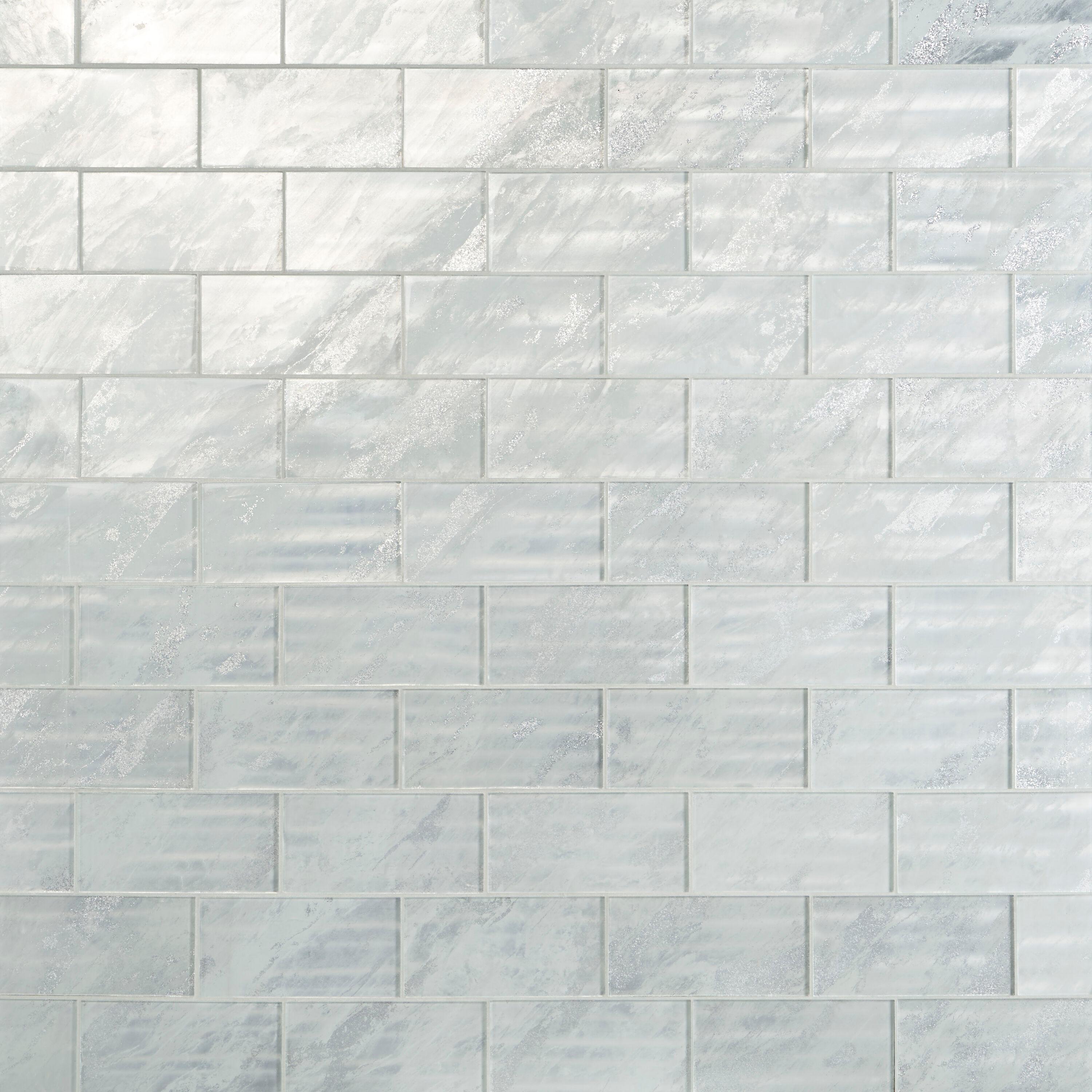 Bond Tile Wonder Glass 4.37 in. x 8.74 in. Polished Glass Wall Tile (5.3 Sq. Ft. / Case)