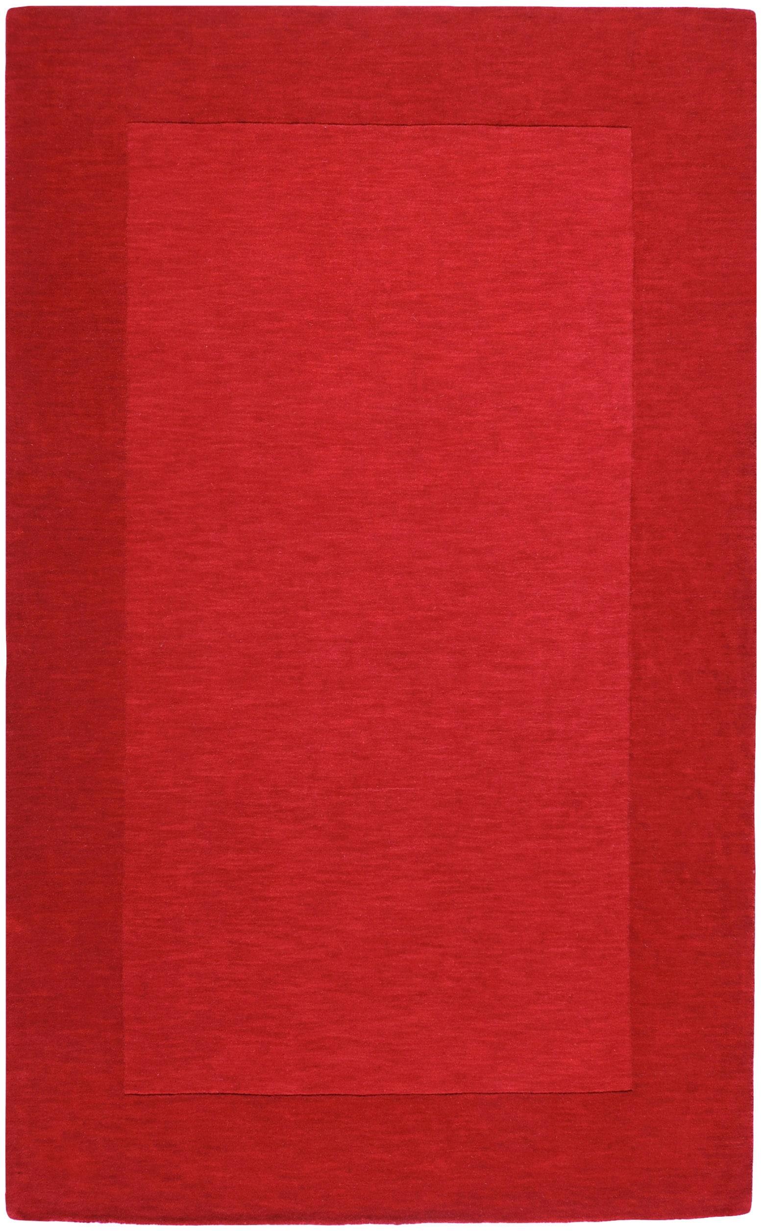 Handmade Mystique Medium Pile Red Wool Area Rug 2' x 3'