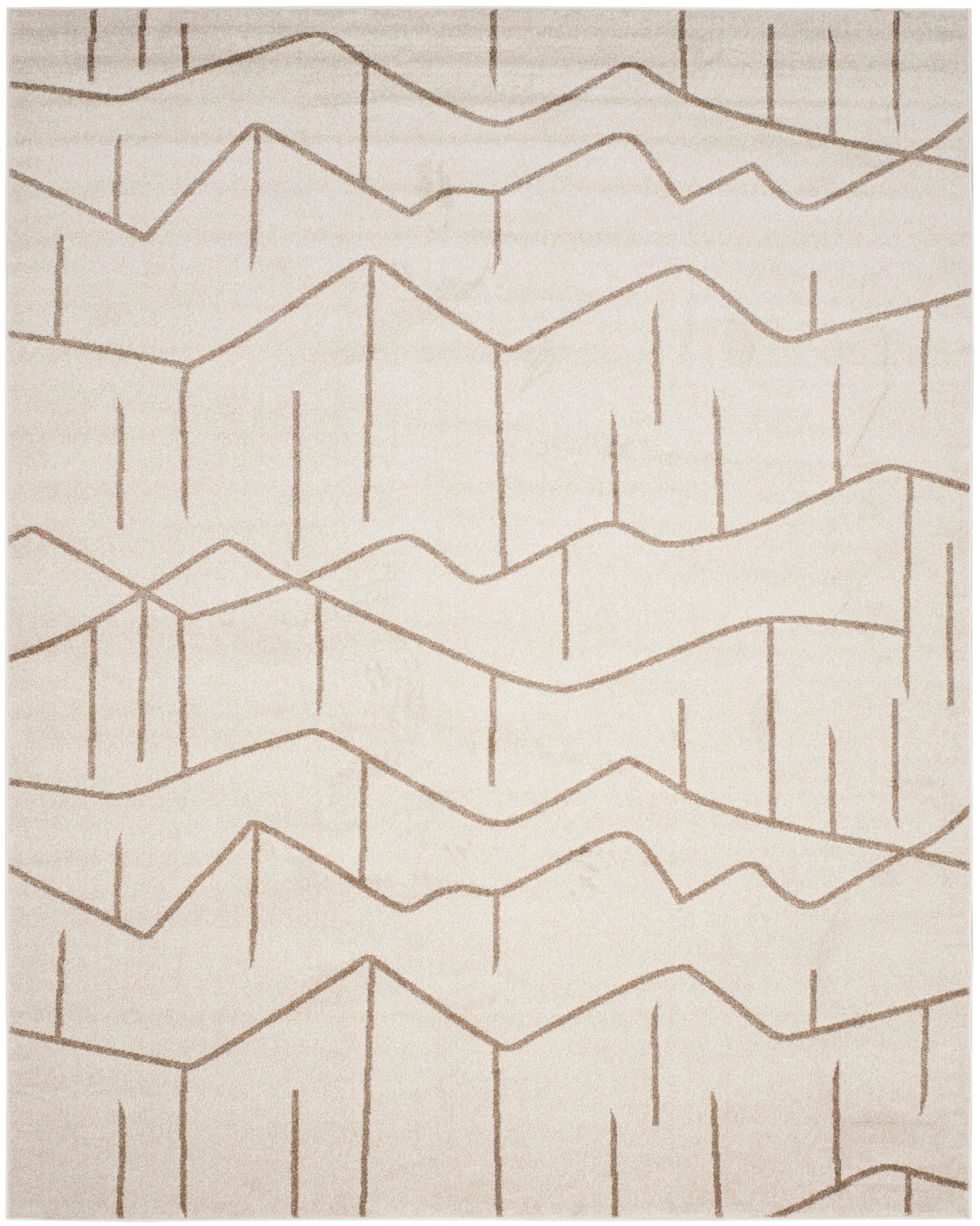 Amherst AMT429 Power Loomed Area Rug - Ivory/Grey - 8'x10' - Safavieh.