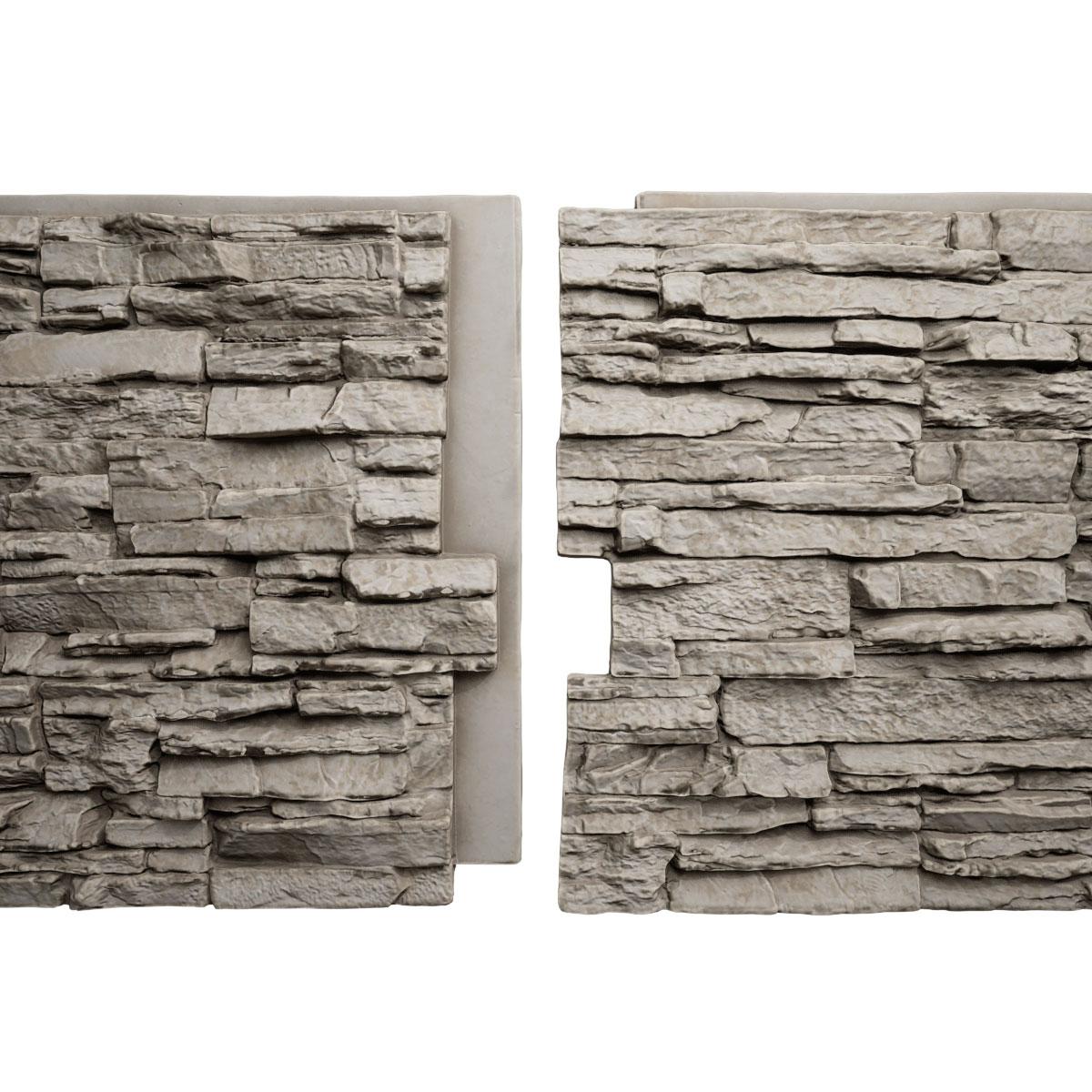 Canyon Ridge Stacked Faux Stone 45.75" x 24.5" Wall Paneling