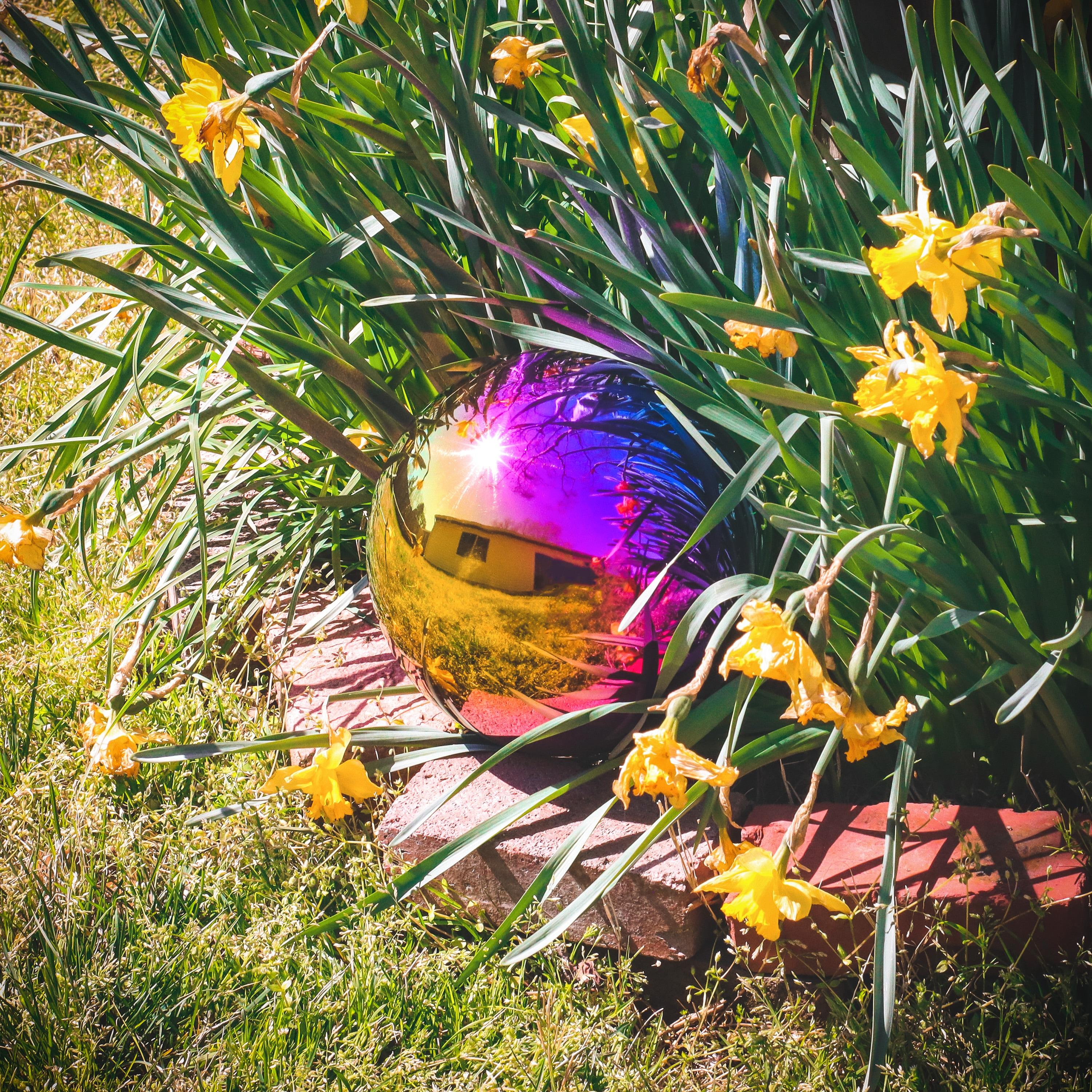 The Holiday Aisle® Champlain Metal Abstract Gazing Ball