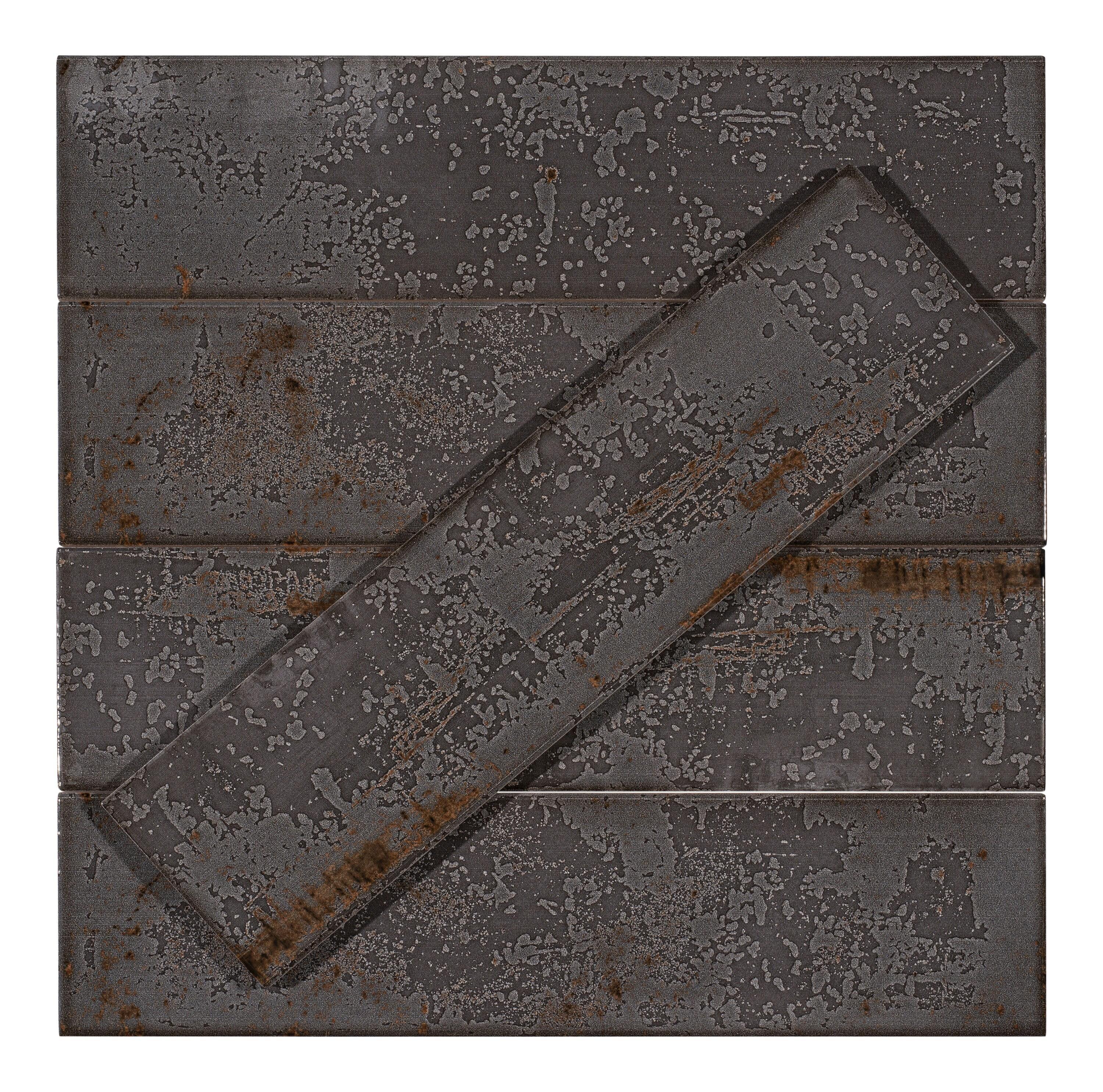 Andova Serenite 4-in. x 16-in. Subway Vintage Look Glazed Porcelain Vintage Wall Tile