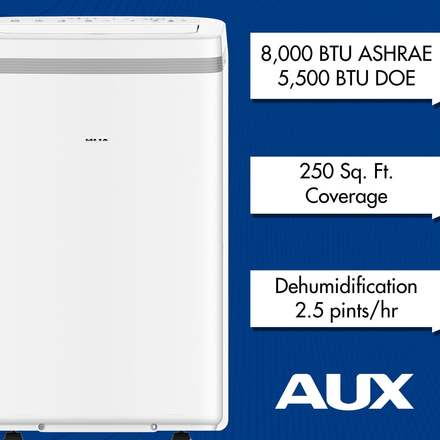 AUX 8000 BTU Portable Air Conditioner for 350 Square Feet