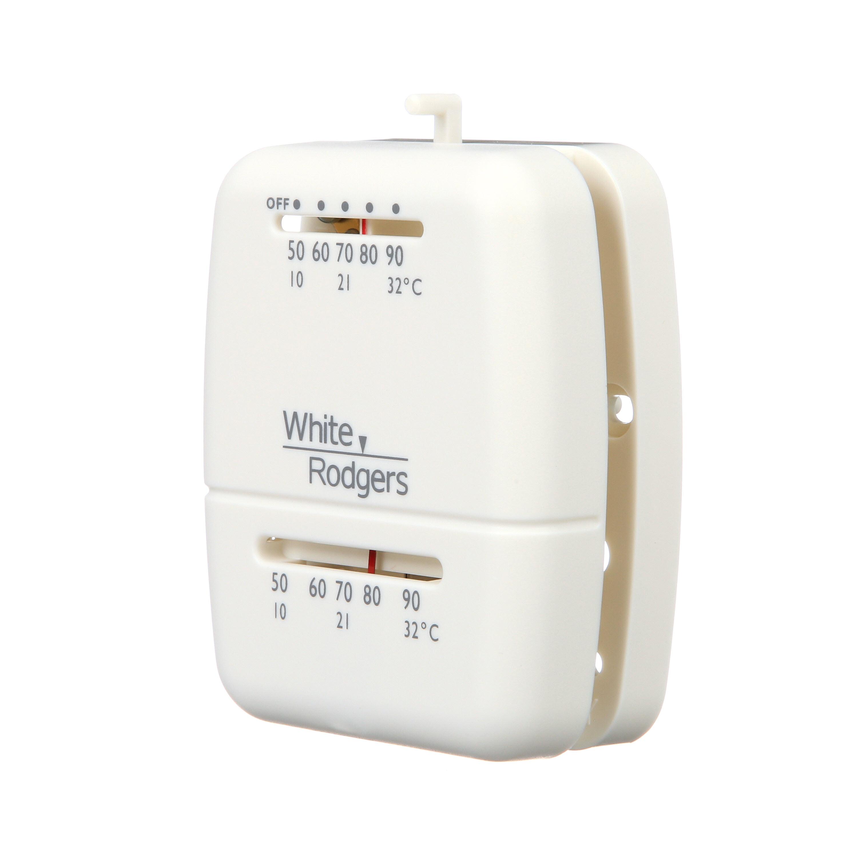 White-Rodgers 1C20101S1 White Rodgers Heating Thermostat - White
