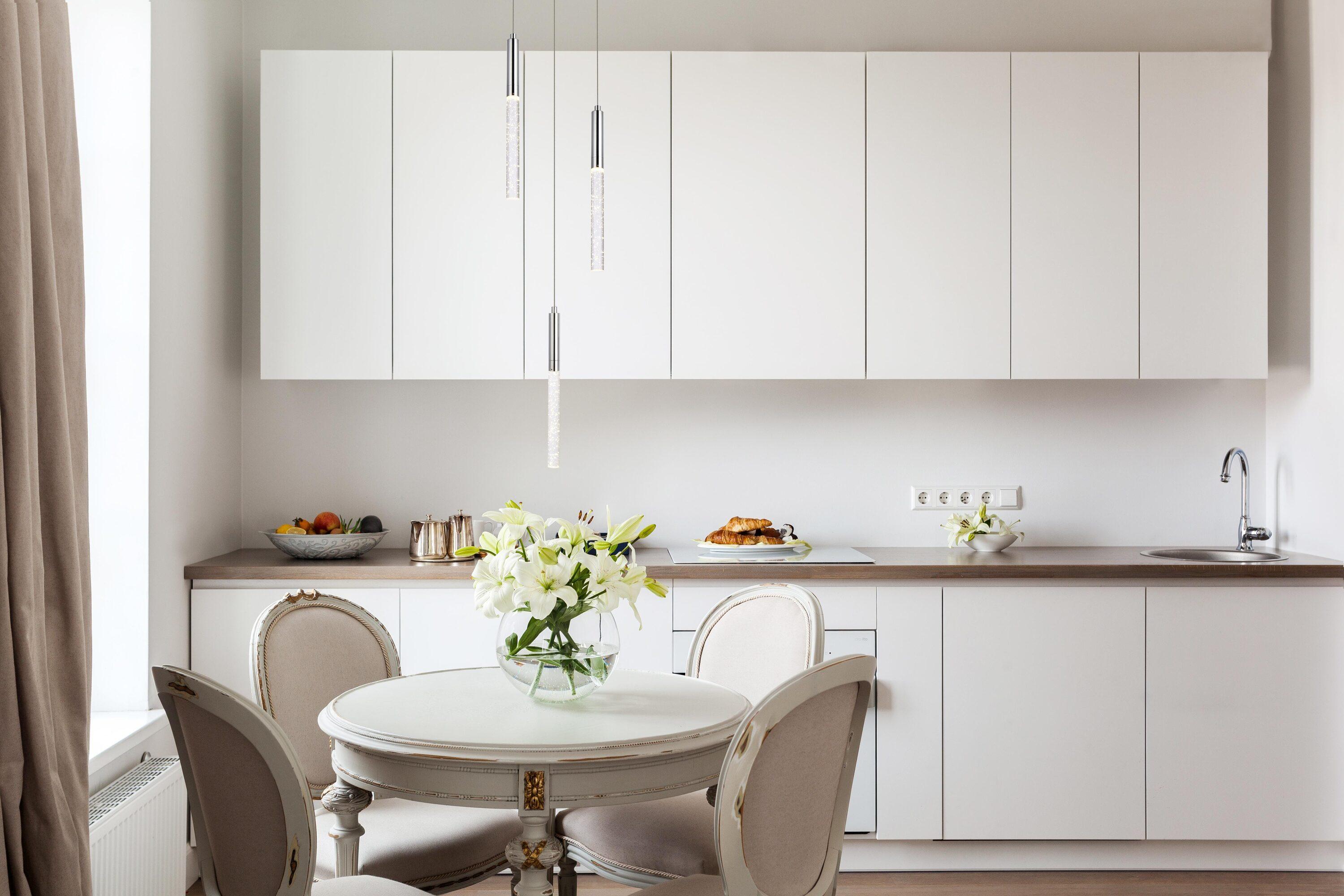 Elegant Lighting Ruelle 3 lights Chrome Pendant