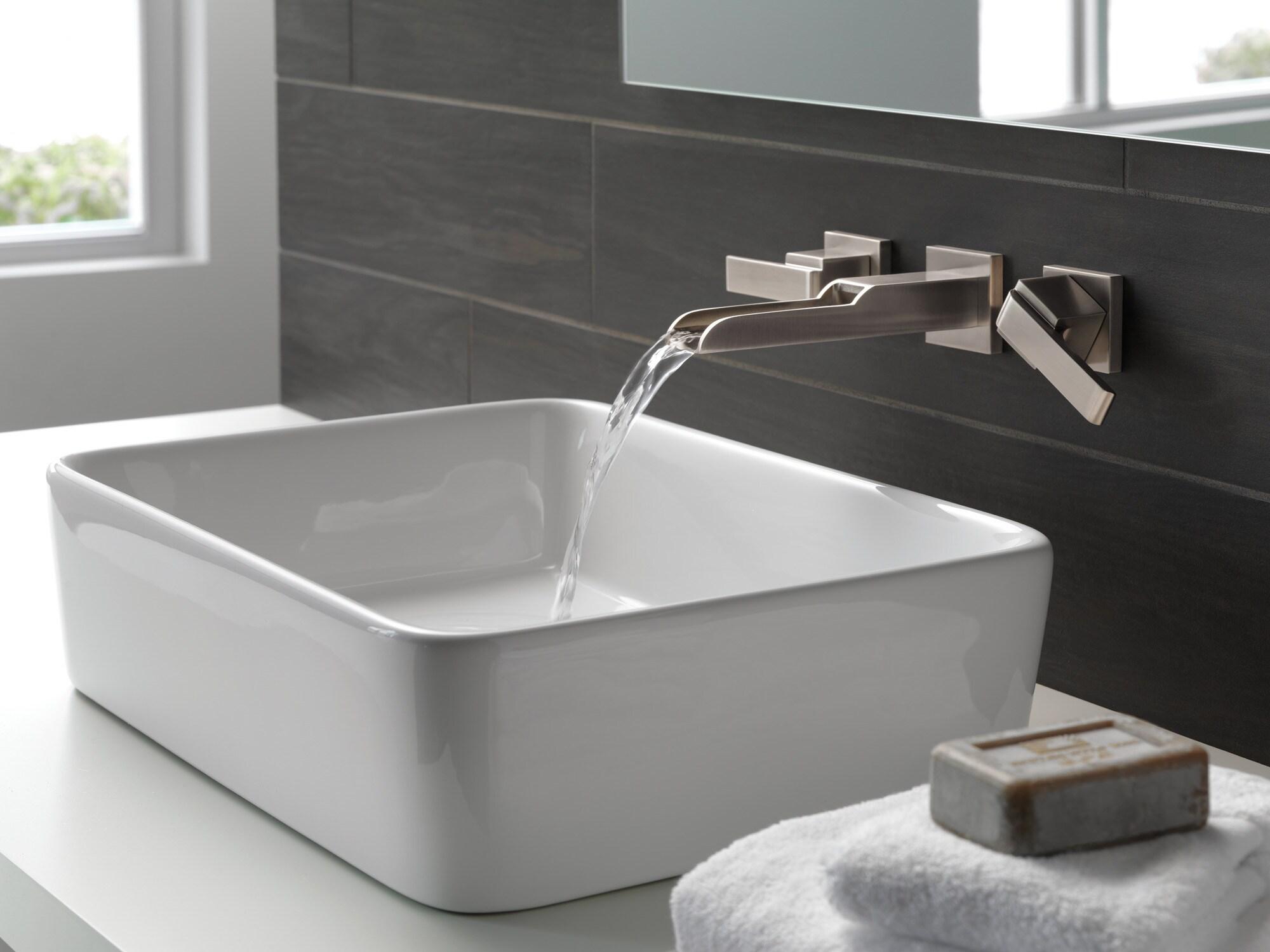 Delta Ara Wall Mounted Bathroom Faucet T3568LF-SSWL