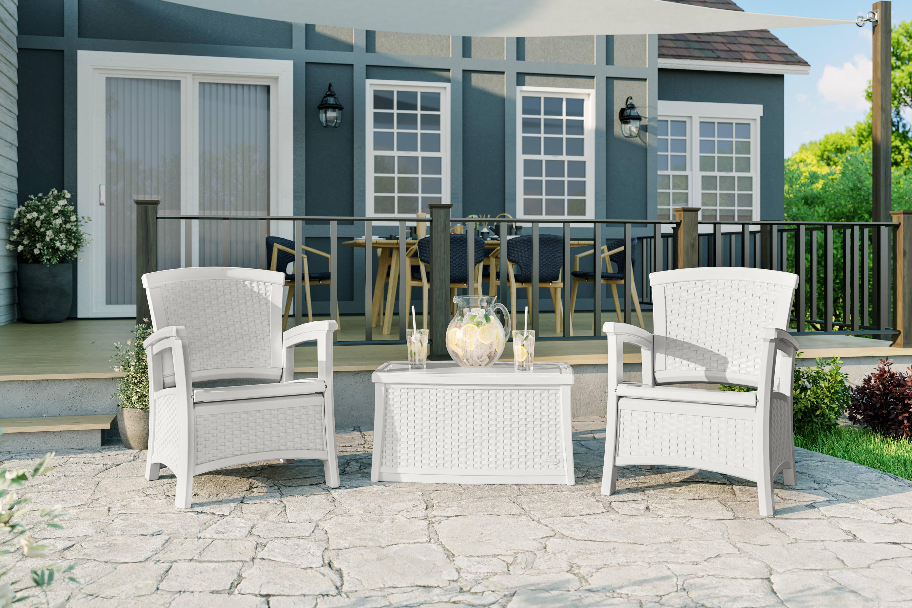 Suncast Rectangular Resin Outdoor Coffee Table