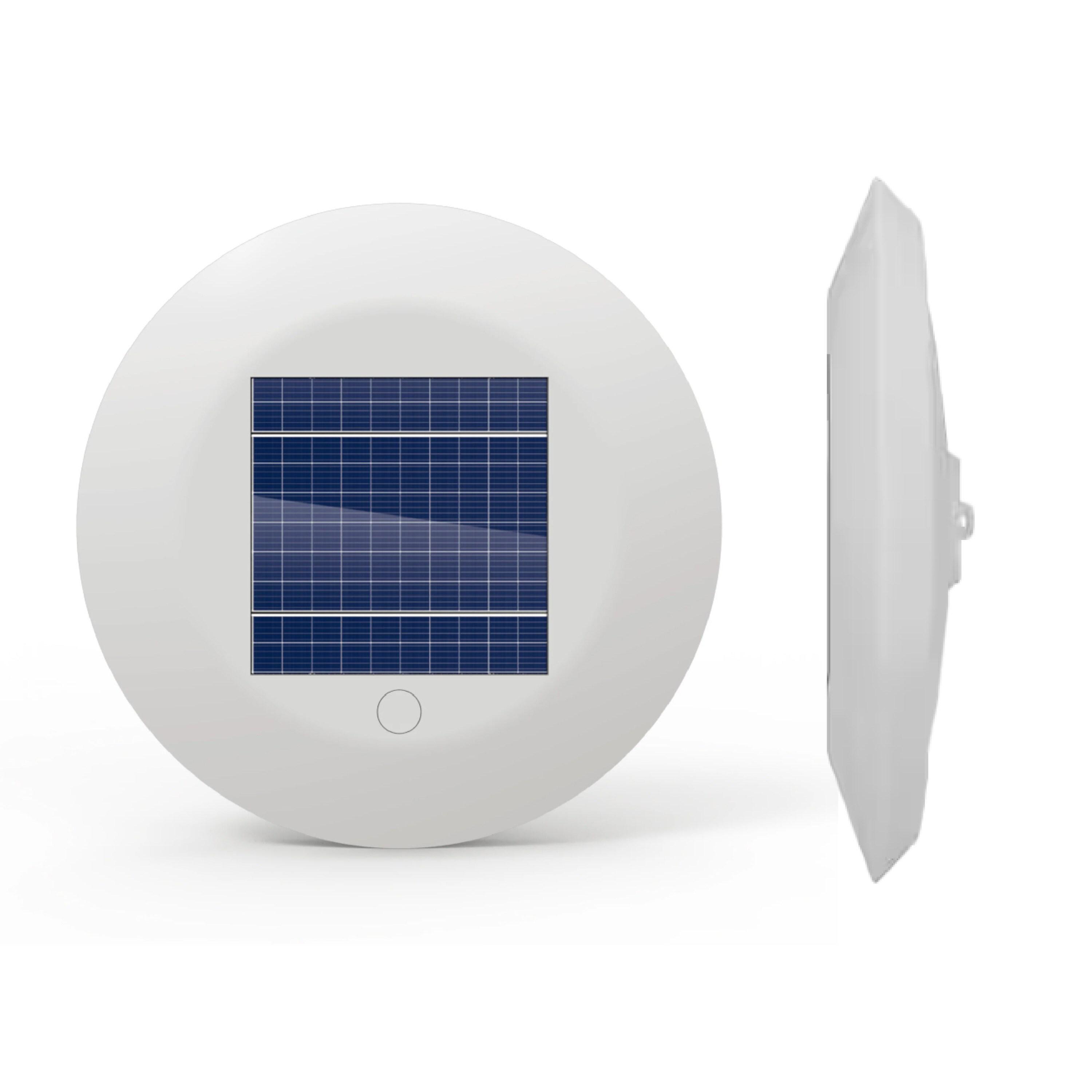 Techko Solar Powered Integrated LED Outdoor Floating Pool Light (Set of 2)