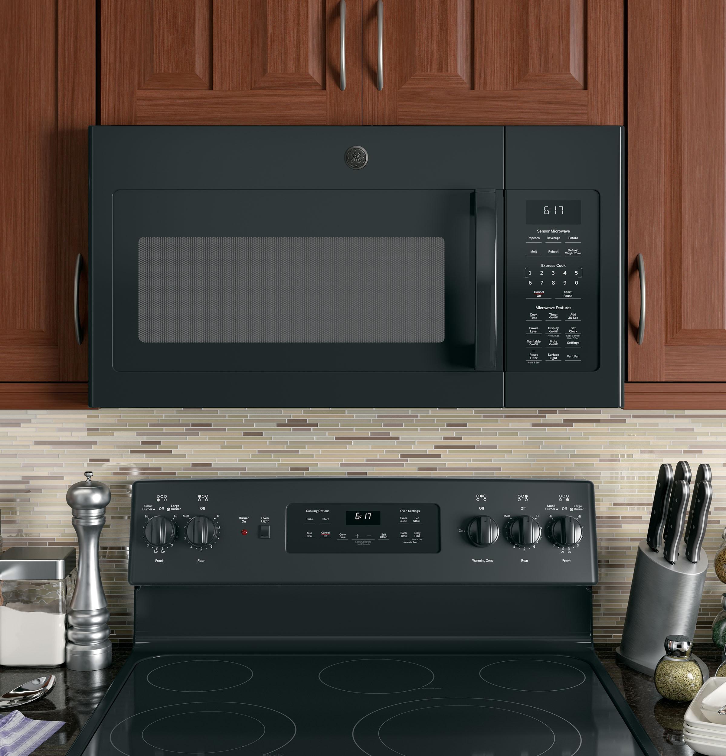 GE APPLIANCES JVM6175DKBB over the range microwave