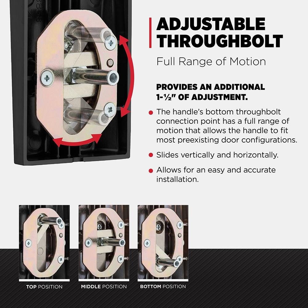 Prava Matte Black Single Cylinder Handleset w/ Prava Handle featuring SmartKey Security