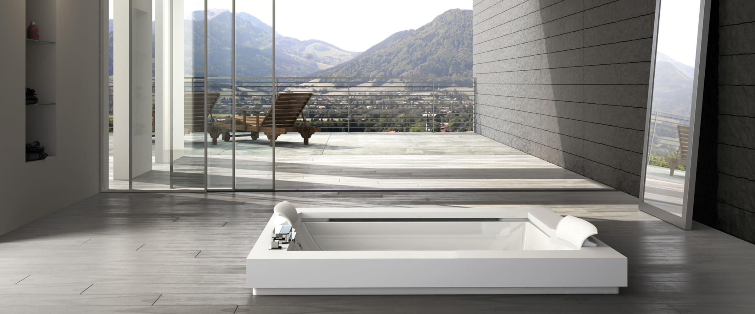 Fuzion® 71.75" x 59.75" Whirlpool Bathtub with Light and Heater