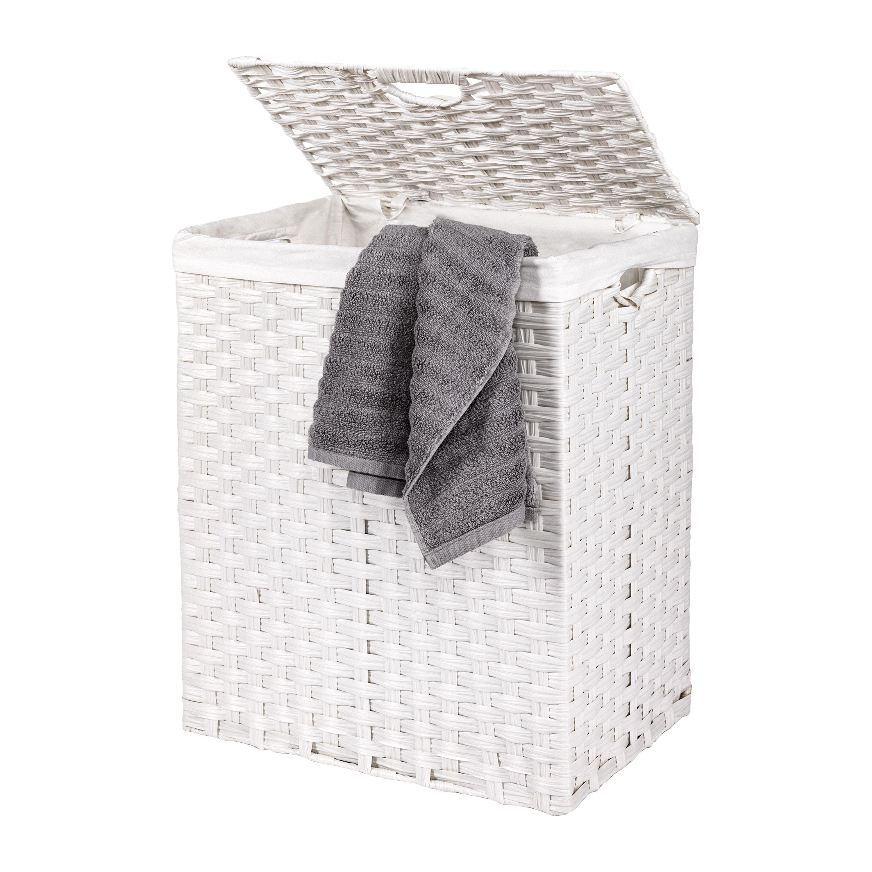 Handwoven Rectangle Laundry Hamper
