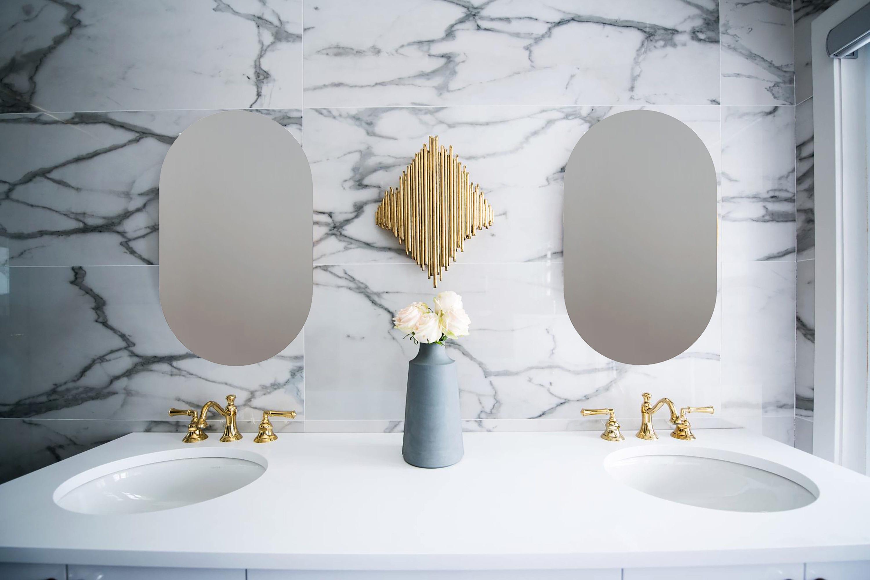 Decor Wonderland Khloe Modern Frameless Bathroom Vanity Mirror