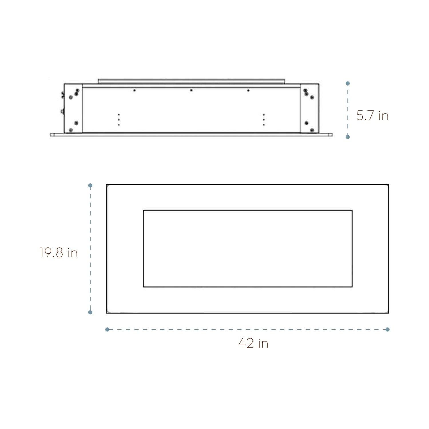 Cambridge Cambridge Wall Mount Electric Fireplace Heater with Remote Control for Indoor Use in Living Room, Bedroom, Home Office