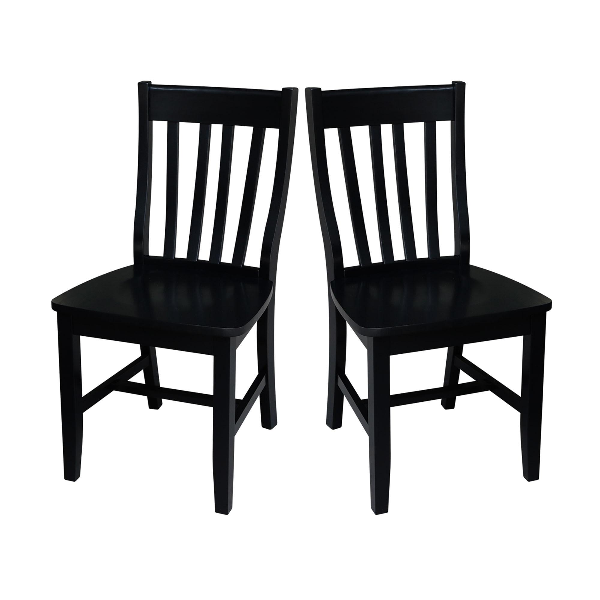 August Grove® Toby 18.5'' H Solid Wood Side Chair (Set of 2)