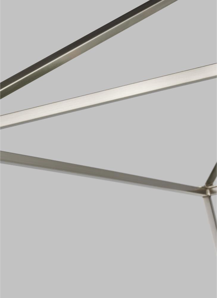 Gala Wide Pendant Light - Brushed Nickel / 28"W