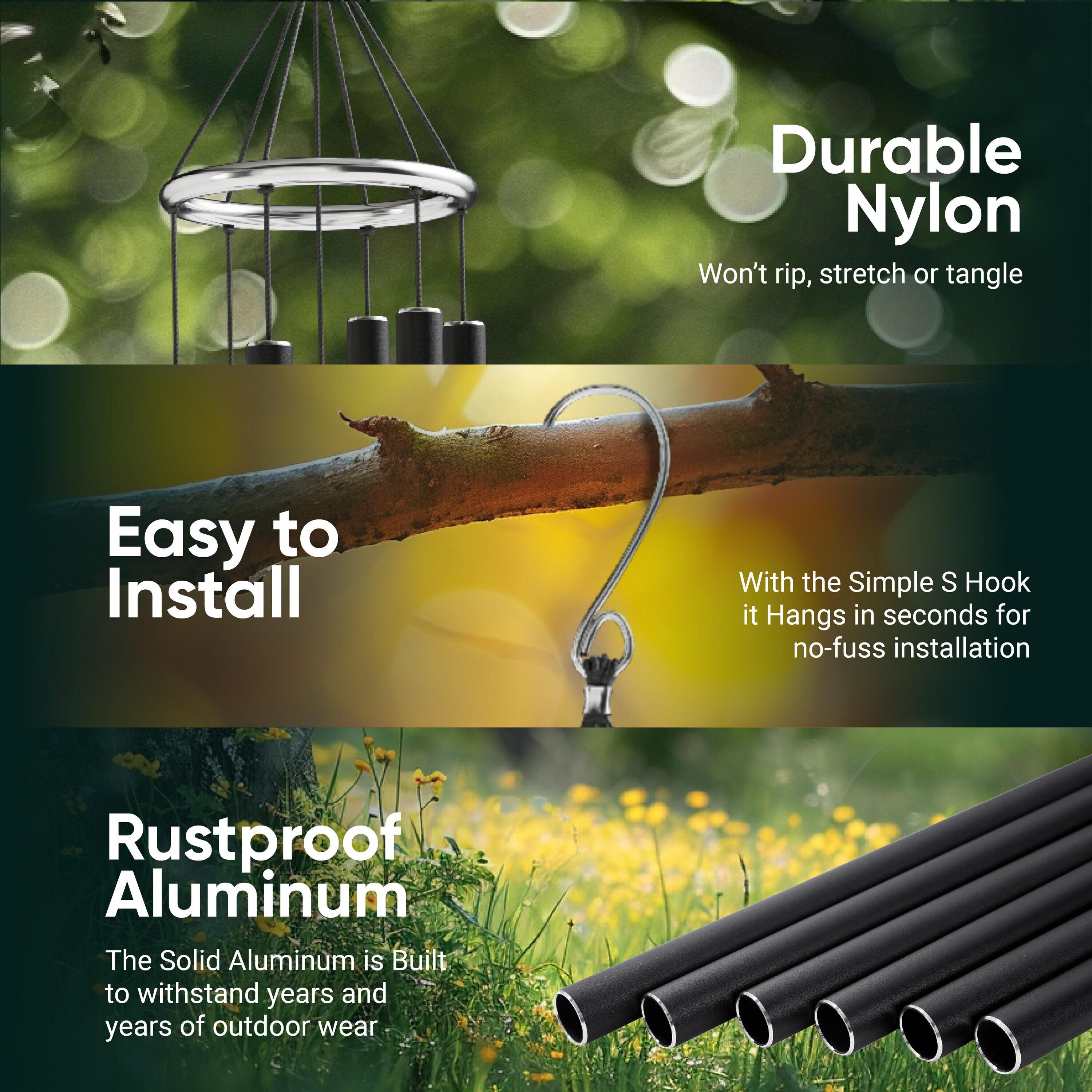 Nature's Melody Tuned 6-Tube Outdoor Wind Chimes