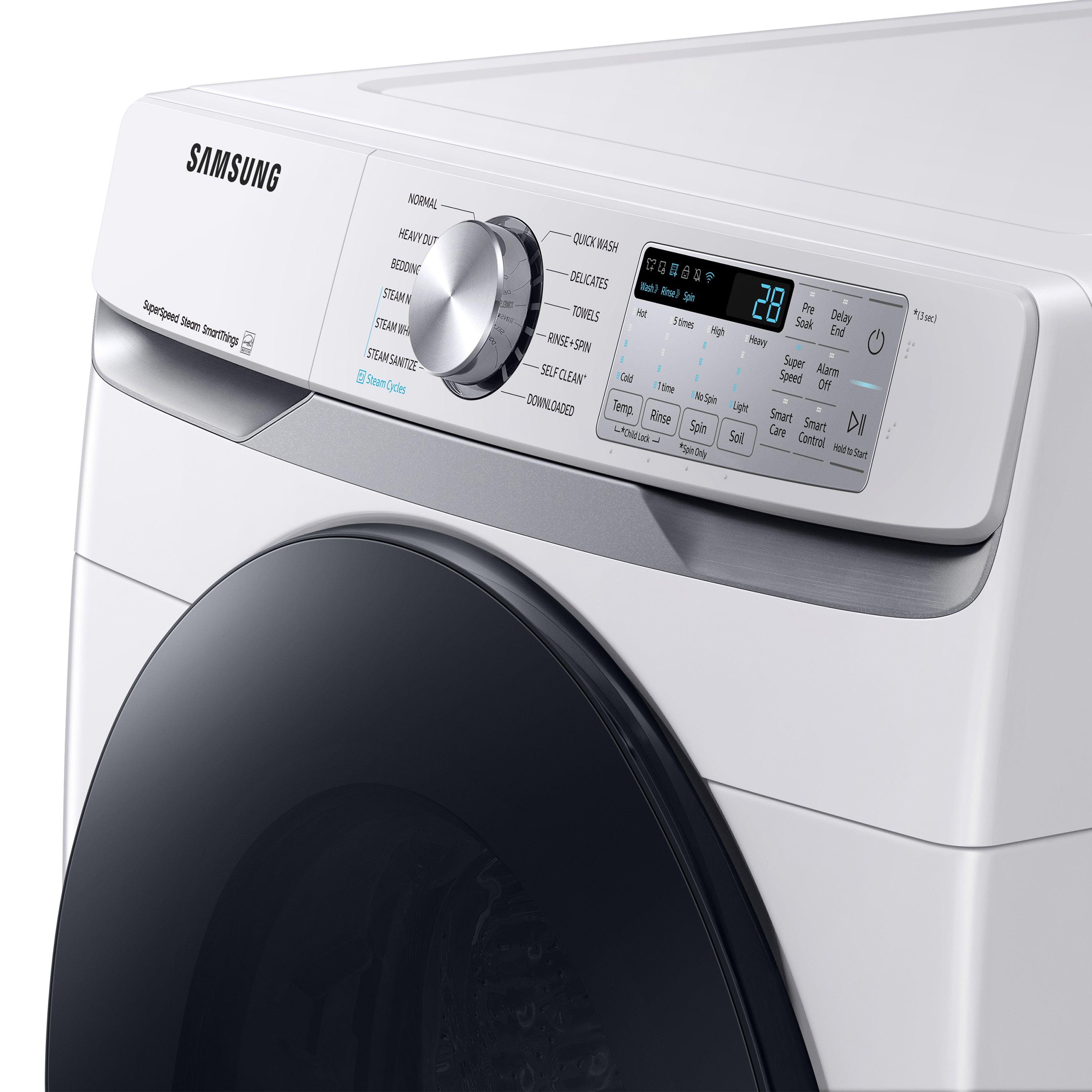 Samsung 4.5 cu. ft. Large Capacity Smart Front Load Washer with Super Speed Wash