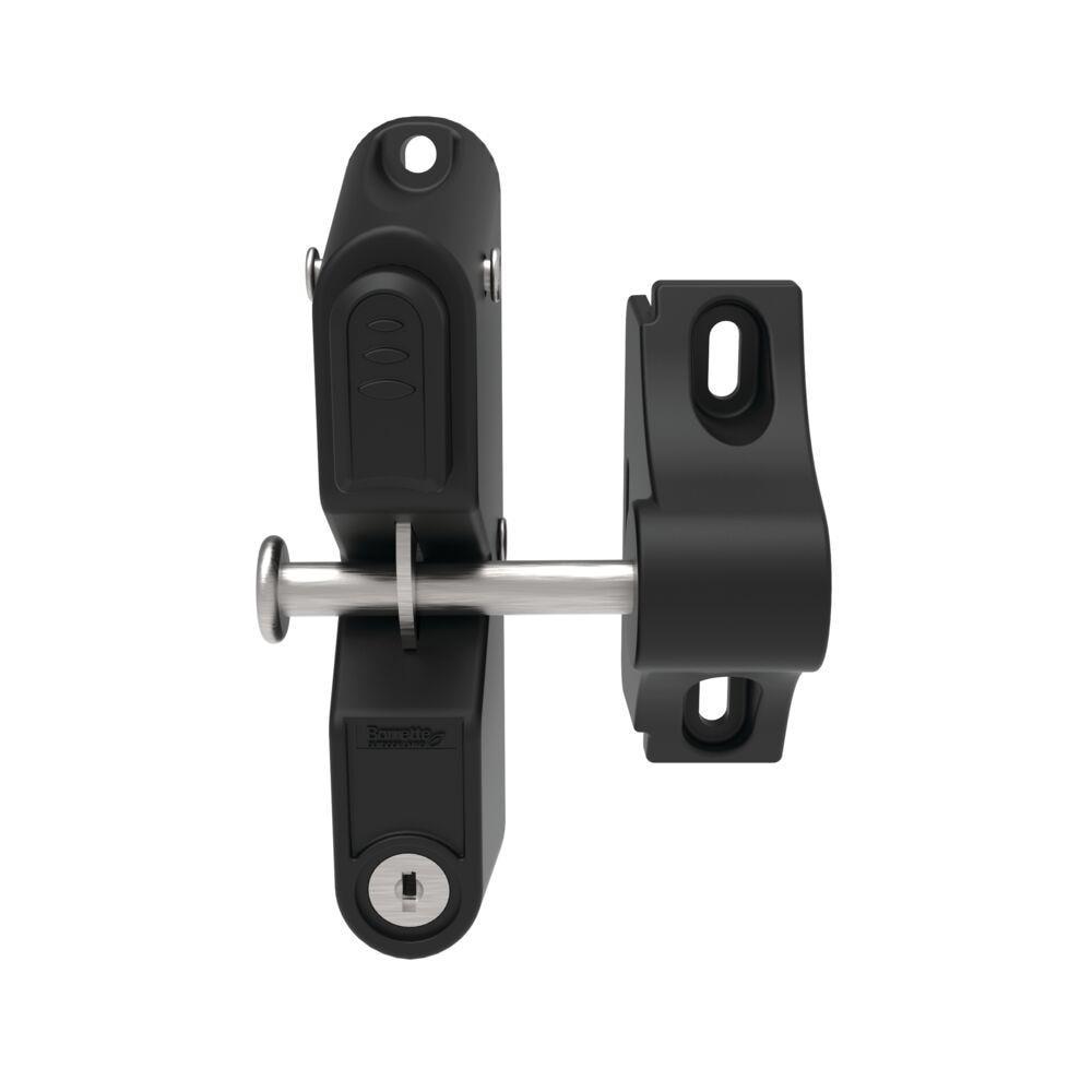 Barrette Outdoor Living Barrette Outdoor Living Black Aluminum Gate Latch for Posts