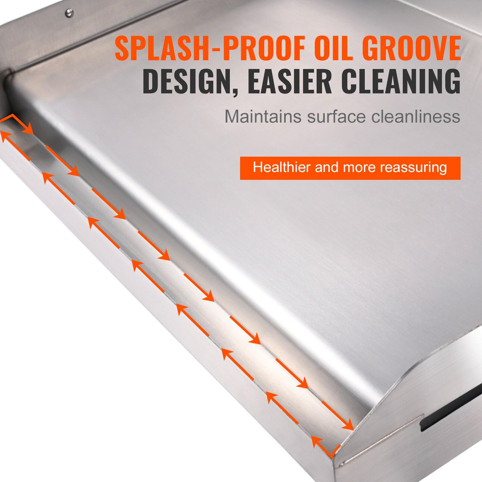 VEVOR 16'' Non-Stick Stainless Steel Griddle