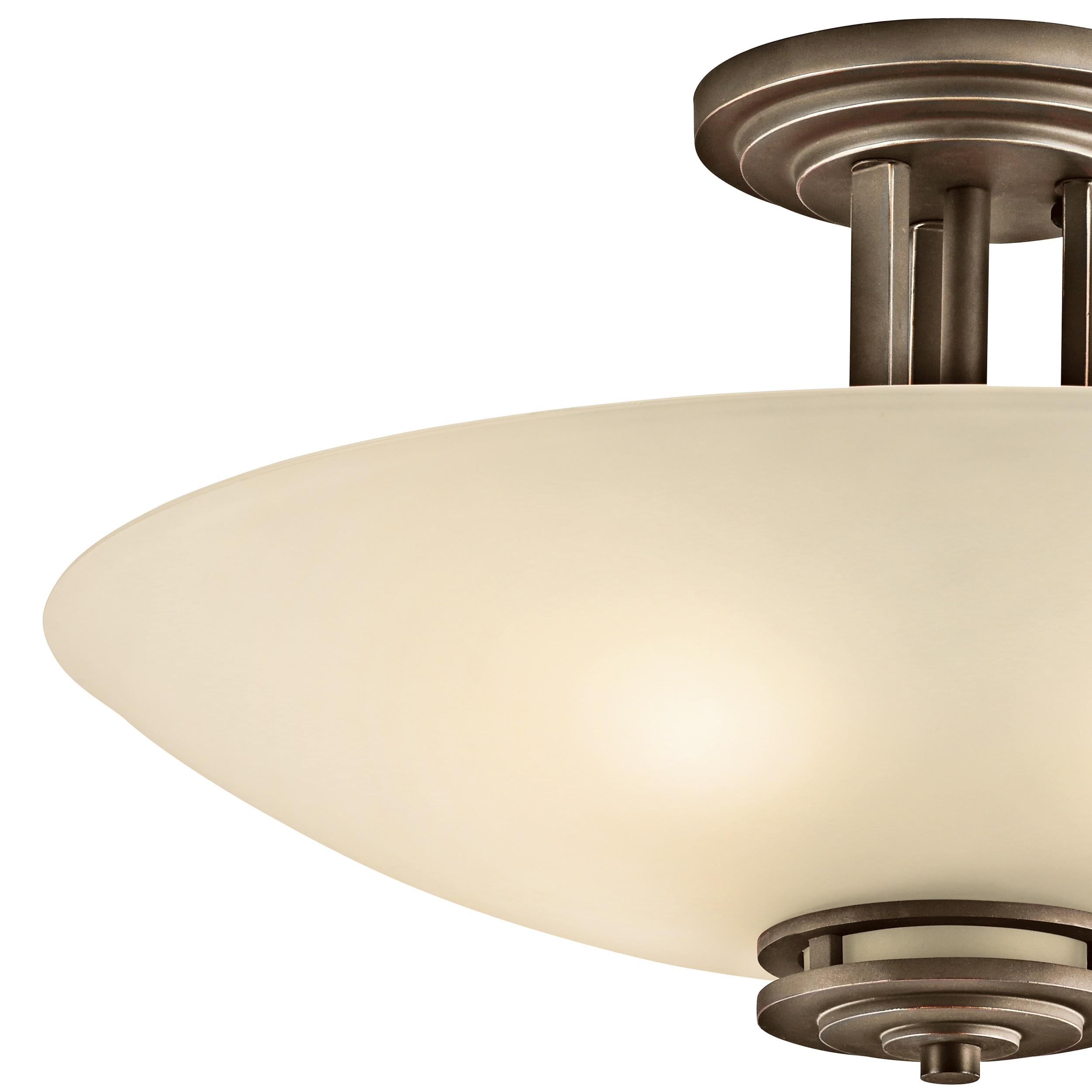 Hendrik Glass Semi Flush Mount