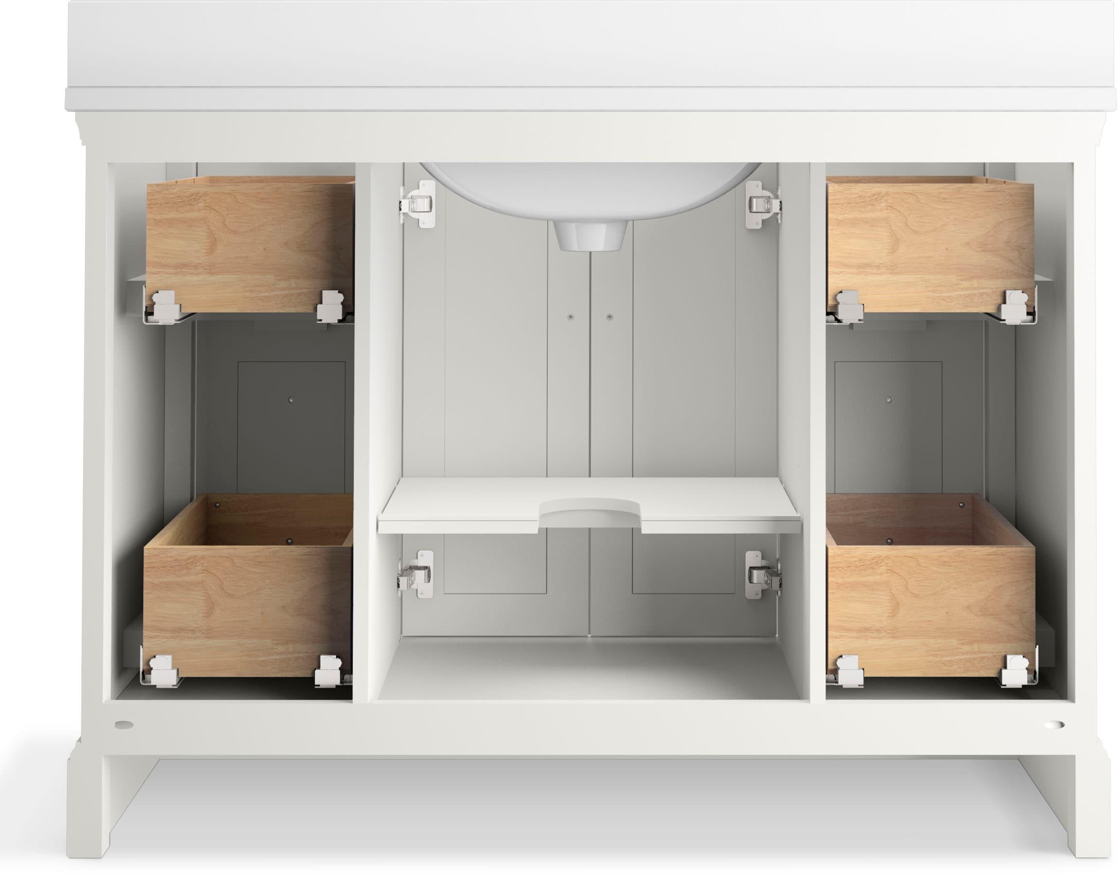 Charlemont 48 In. Bathroom Vanity Cabinet With Sink And Quartz Top