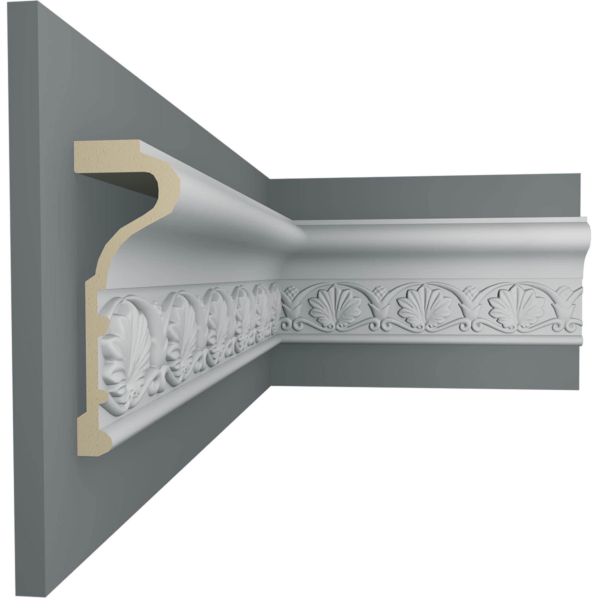 Ekena Millwork Emily 4'' H x 96'' W x 1.375'' D Urethane Chair Rail