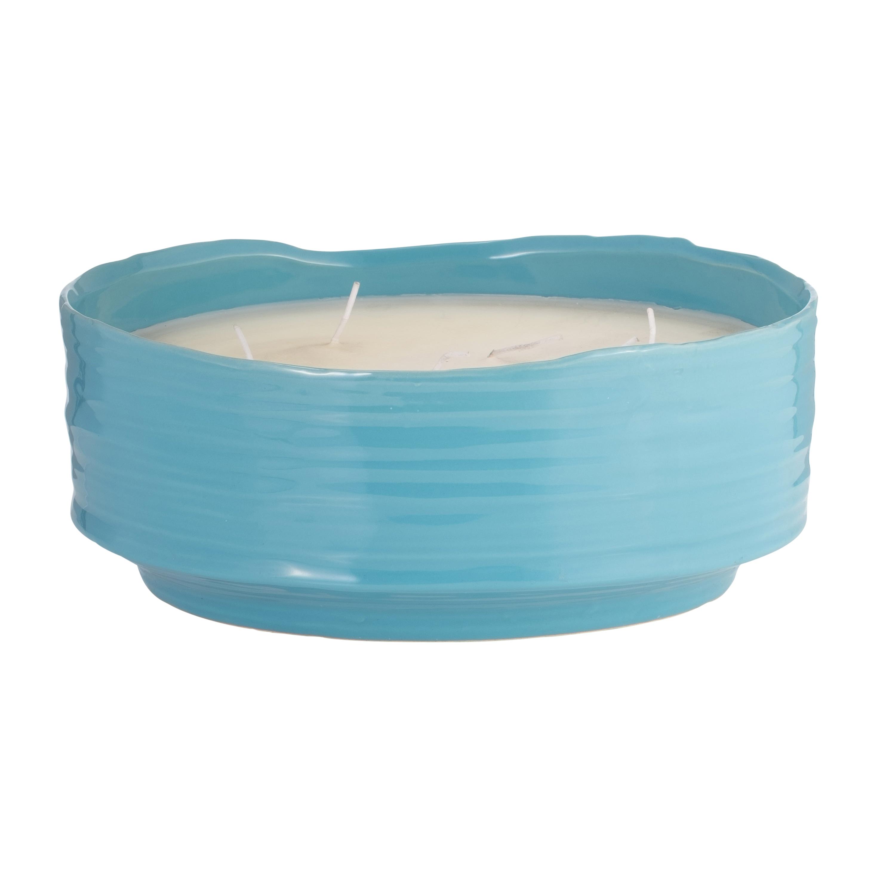 Sagebrook Home Citronella Candle / Planter 10" Sky 67oz