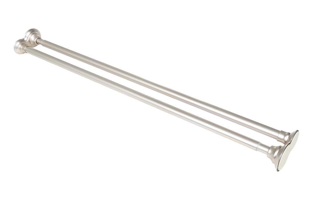 72'' Straight Tension Shower Curtain Rod & Hook Set
