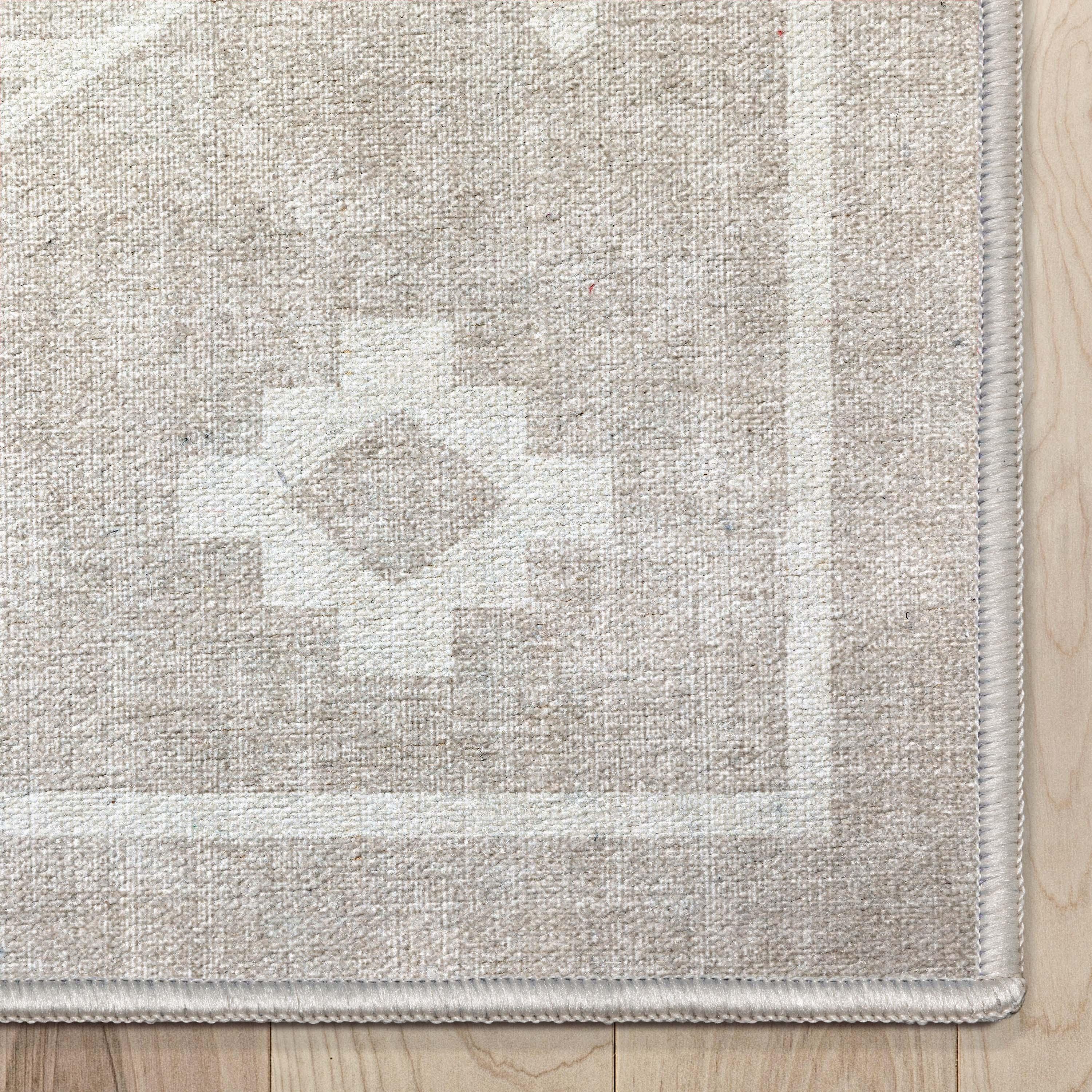 Well Woven Apollo Bottineau Vintage Southwestern Beige Flatweave 5'3" x 7'3" Area Rug