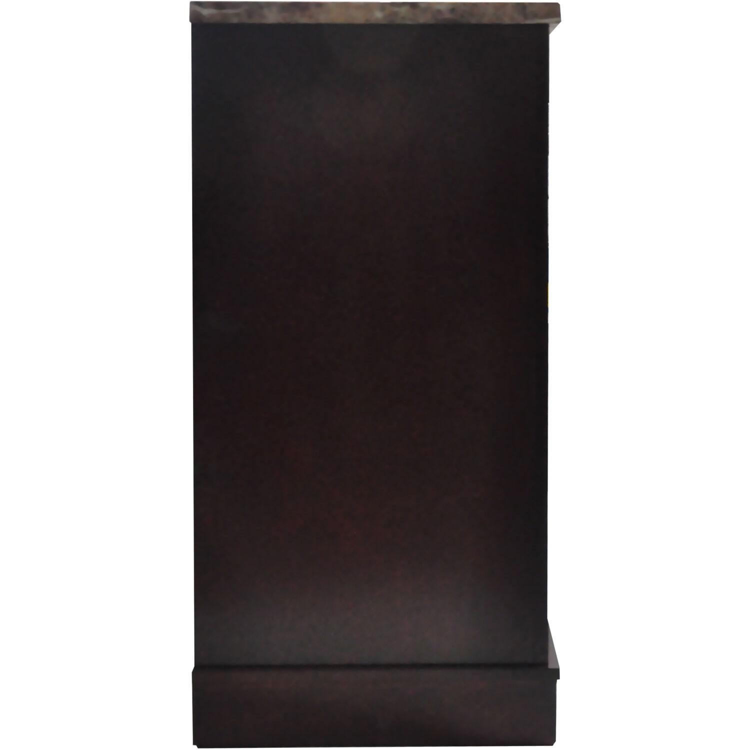 Cambridge Seville Freestanding Fireplace Mantel TV Stand with Storage Shelves and 1500W Electric Heater Insert
