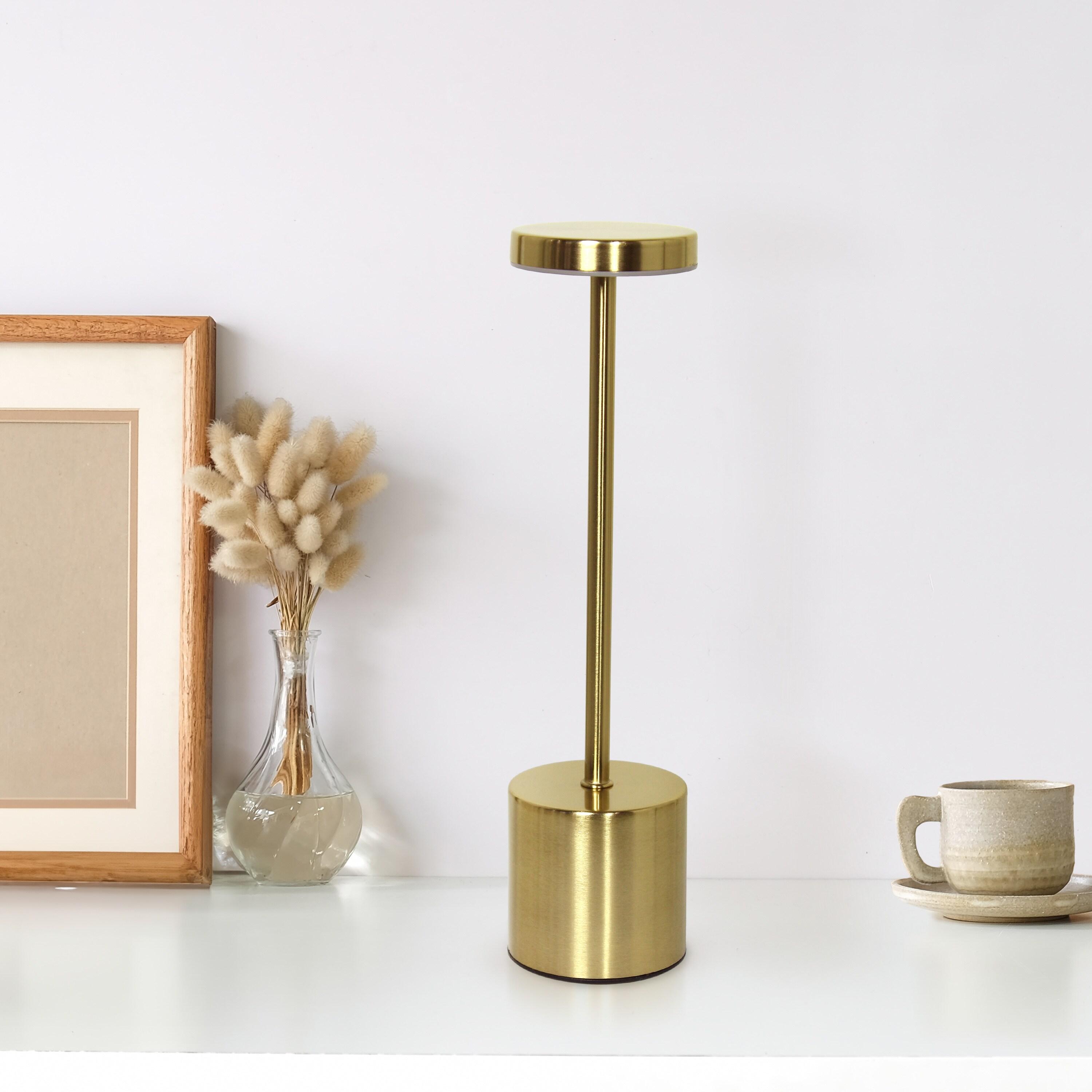 Wrought Studio™ Simple Designs 12.75" Skelly Disc Dimming & Rechargeable Cordless 4-Way Touch Sensor Stick Desk Lamp