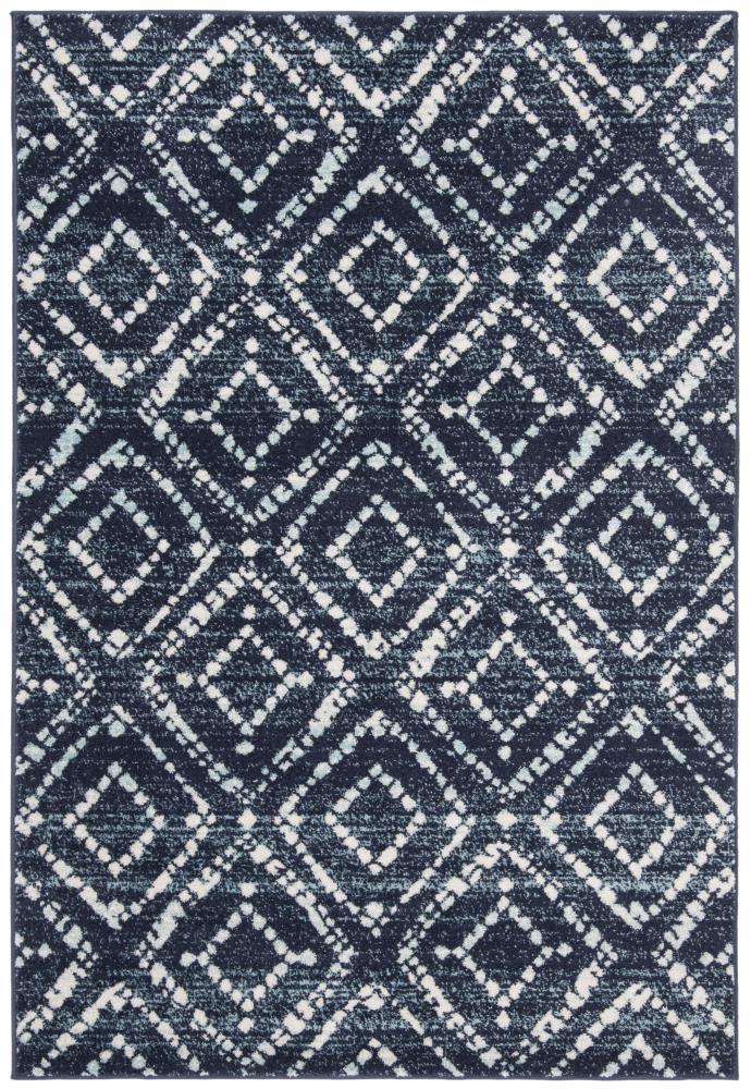 Adirondack ADR131 Machine Made Indoor Area Rug - Navy/Ivory - 8'x10' - Safavieh