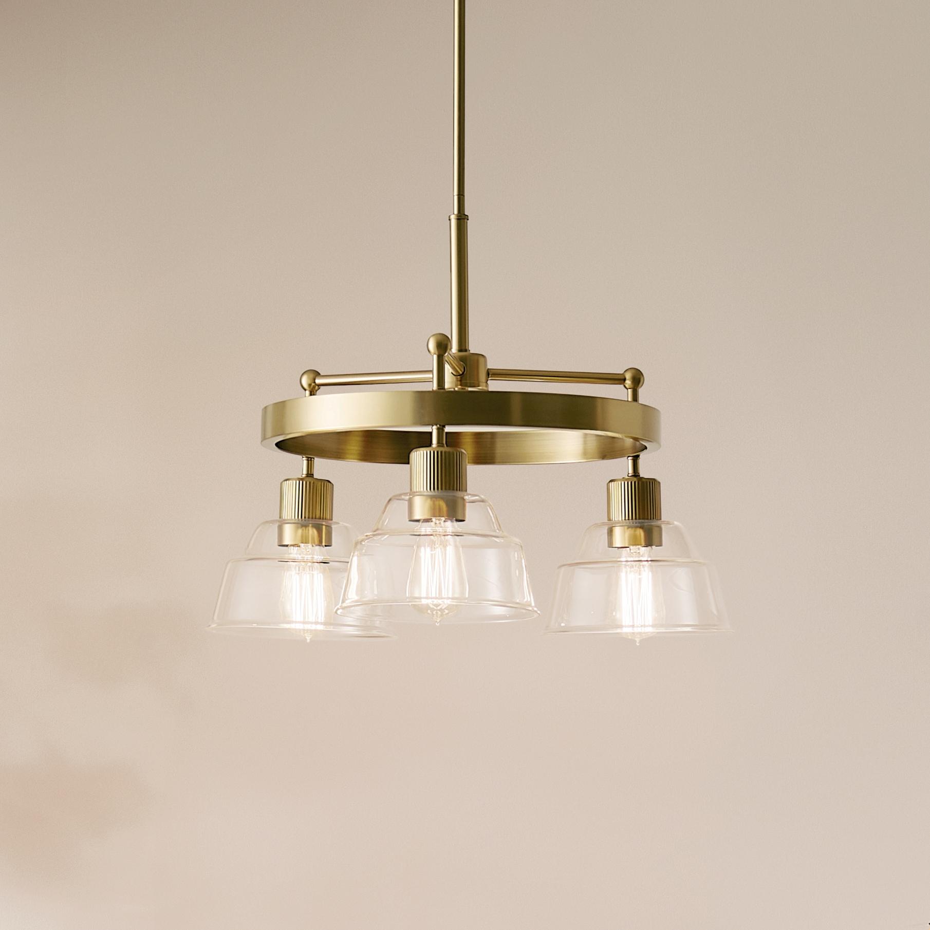 Kichler Lighting Eastmont 3 - Light Chandelier in  Brushed Brass
