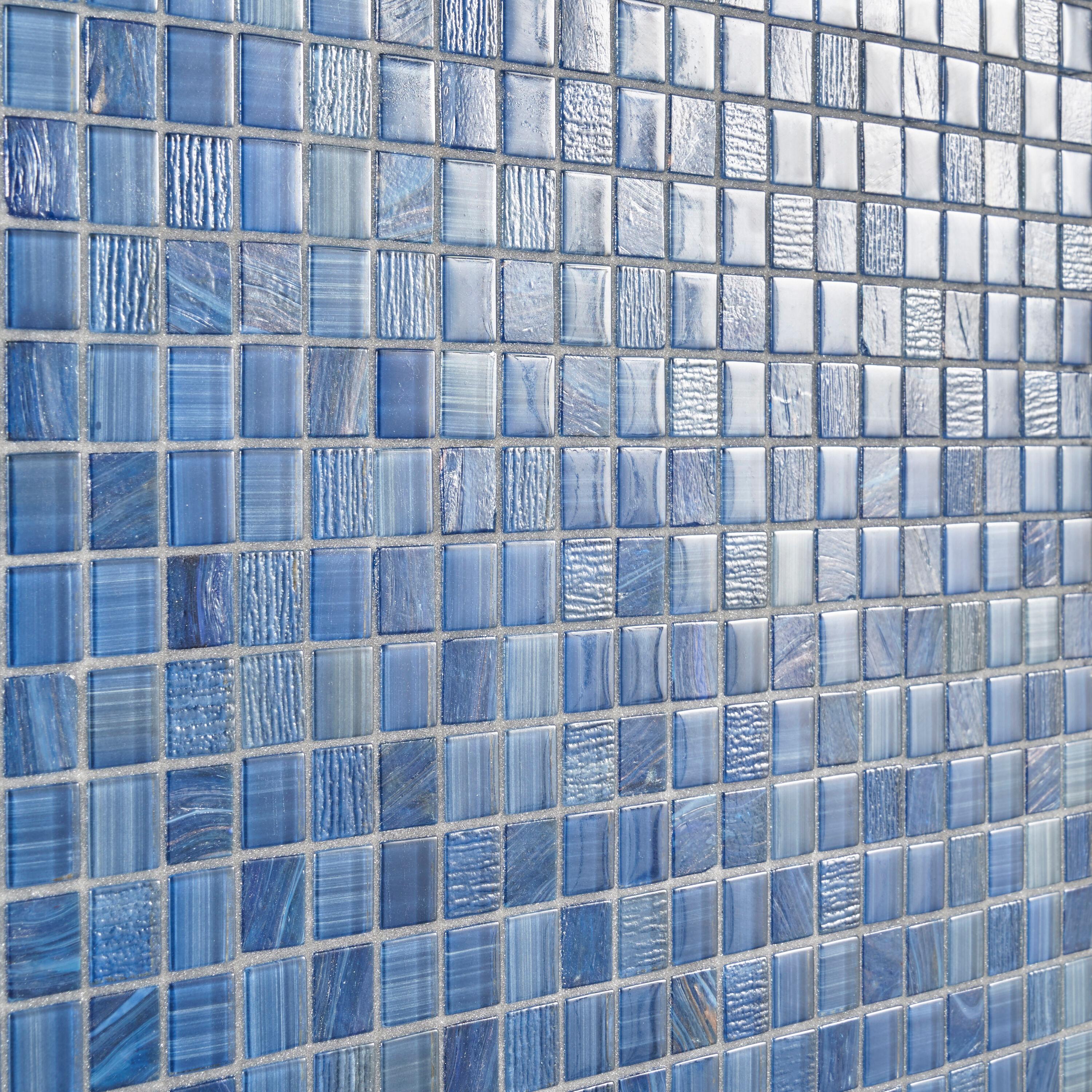 Jayla 11.81 in. x 11.81 in. Polished Glass Floor and Wall Mosaic Tile