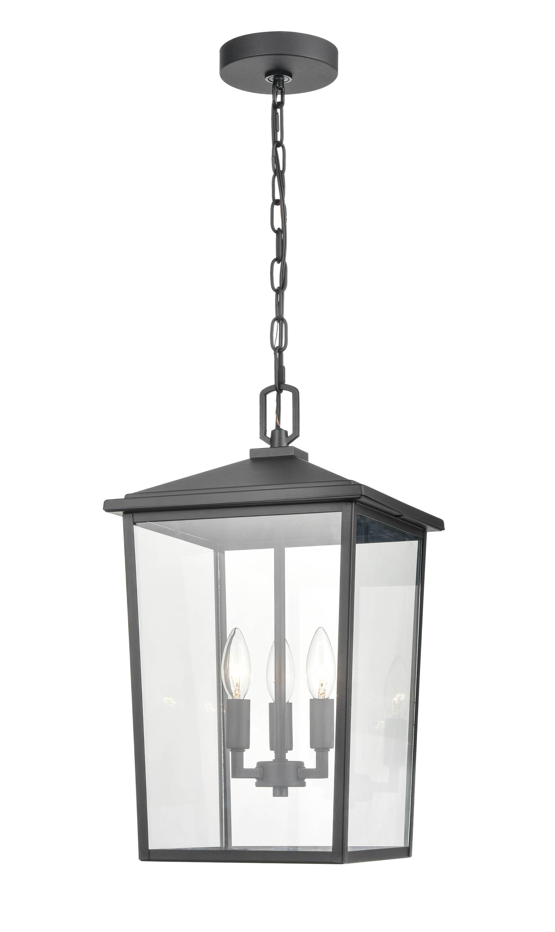 Messerly 3 Light 11" Wide Outdoor Taper Candle Pendant