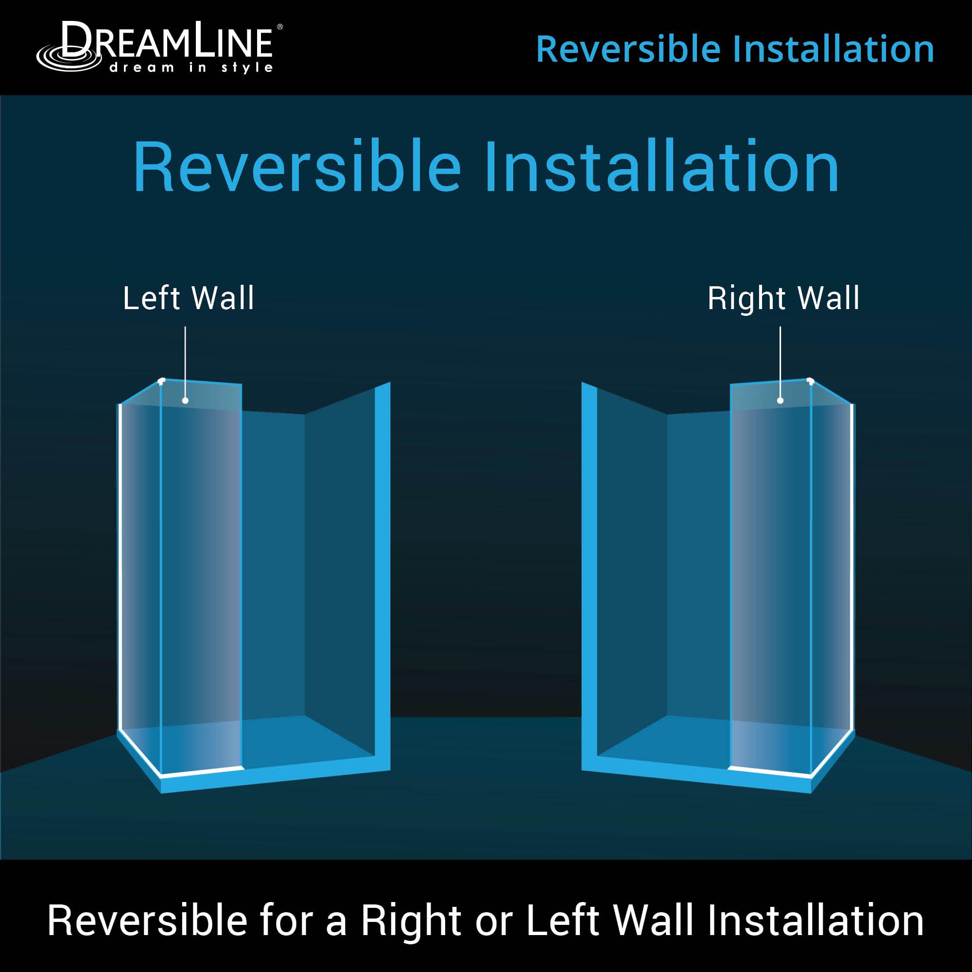 Linea 30"W x 72"H Frameless Fixed Glass Panel