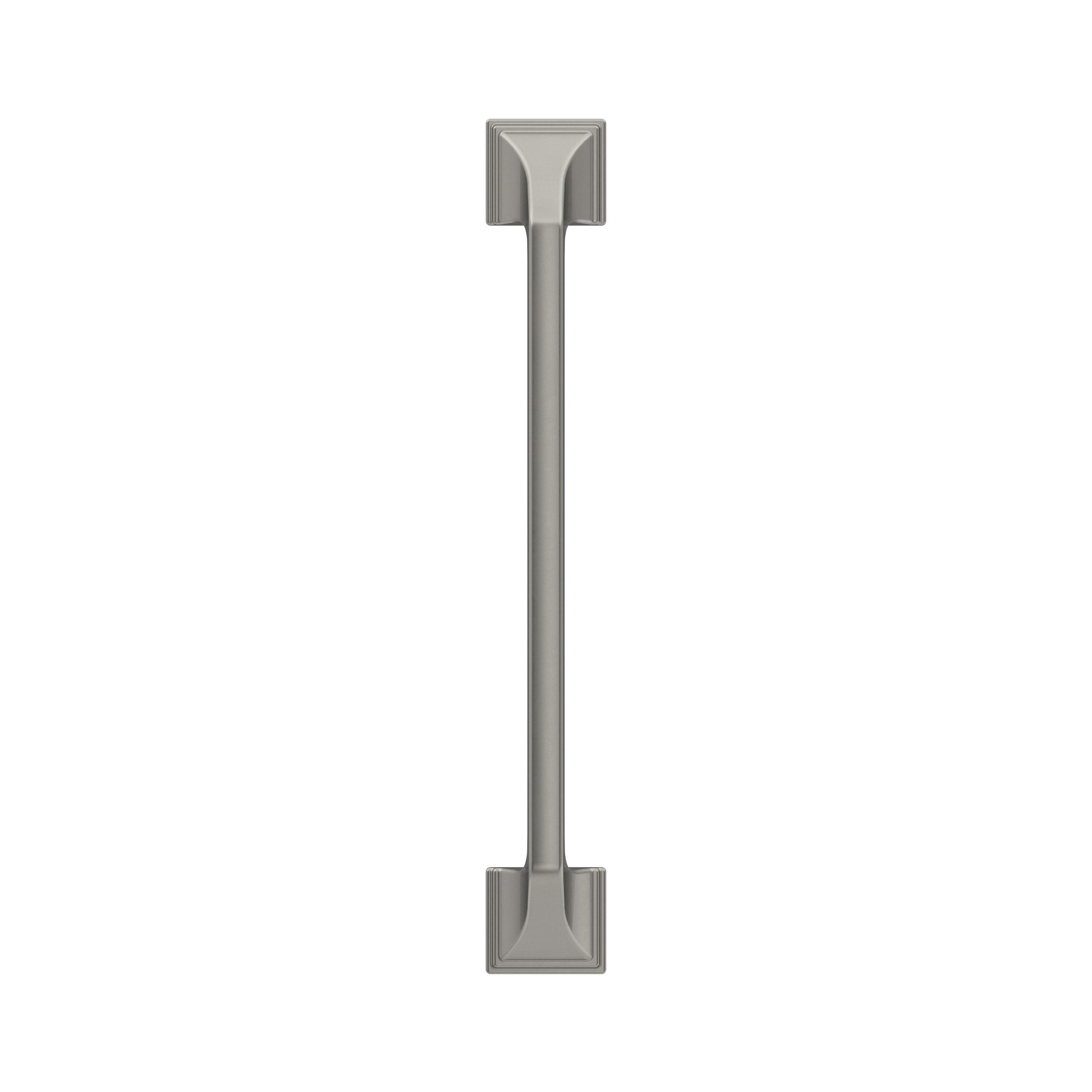 Amerock Exceed 6-5/16 inch (160mm) Center-to-Center Satin Nickel Cabinet Pull