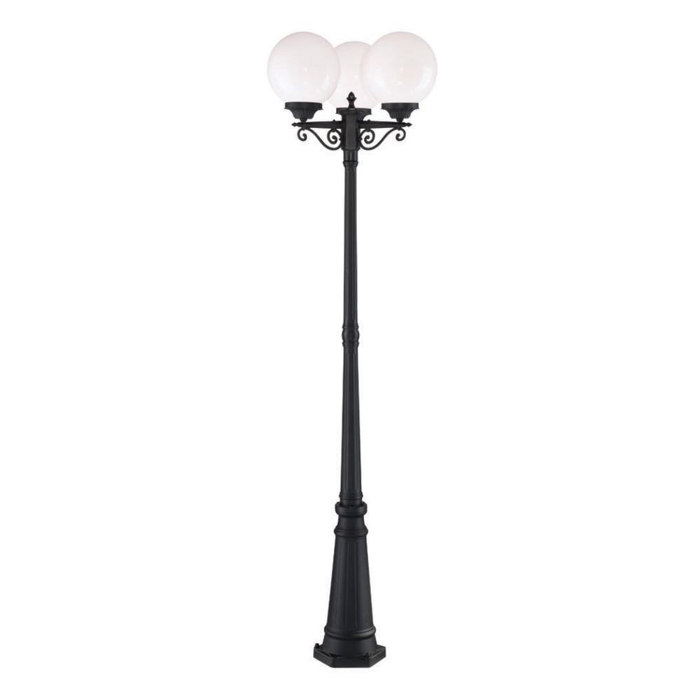 Acclaim Lighting Post Light,3 Light Matte Black 5269BK/WH