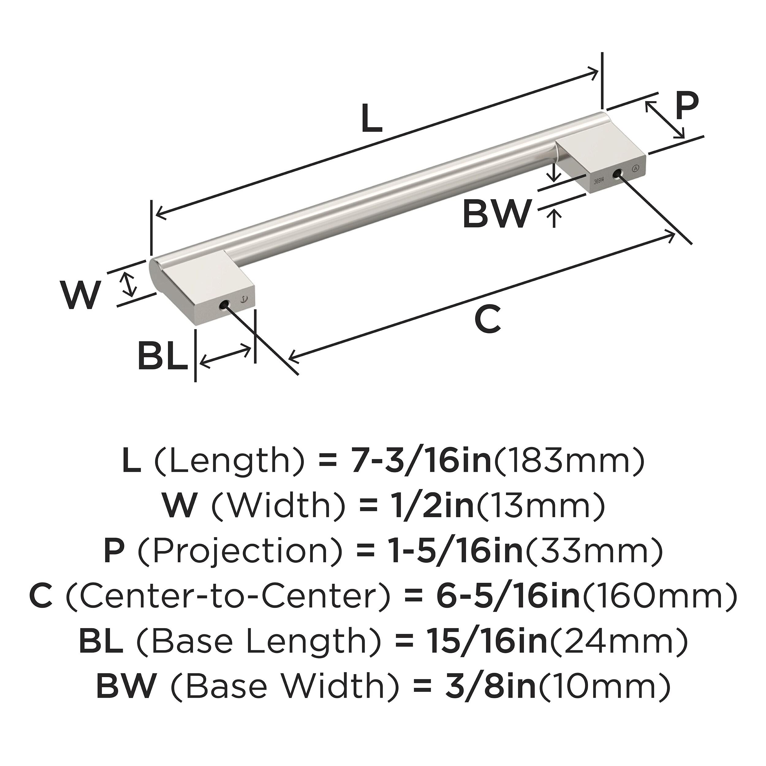 Versa 6-5/16 inch (160mm) Center-to-Center