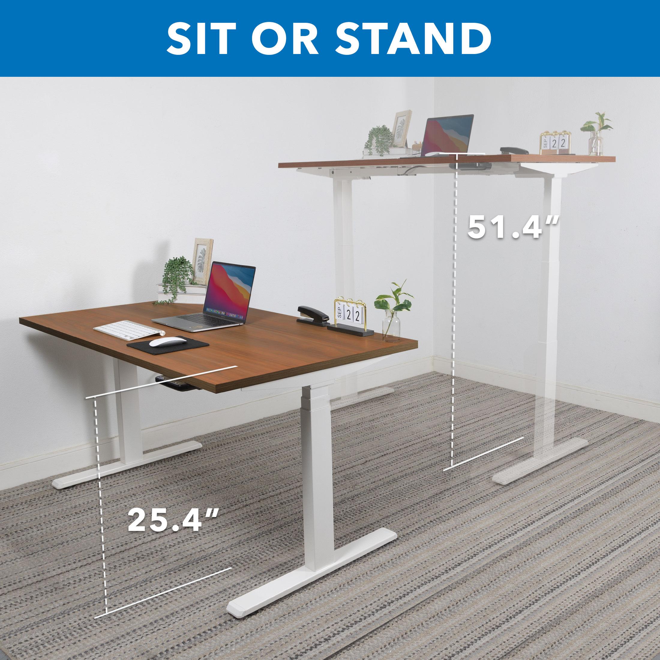 Mount-It Ultimate Dual Motor Electric Standing Desk with 48" Tabletop