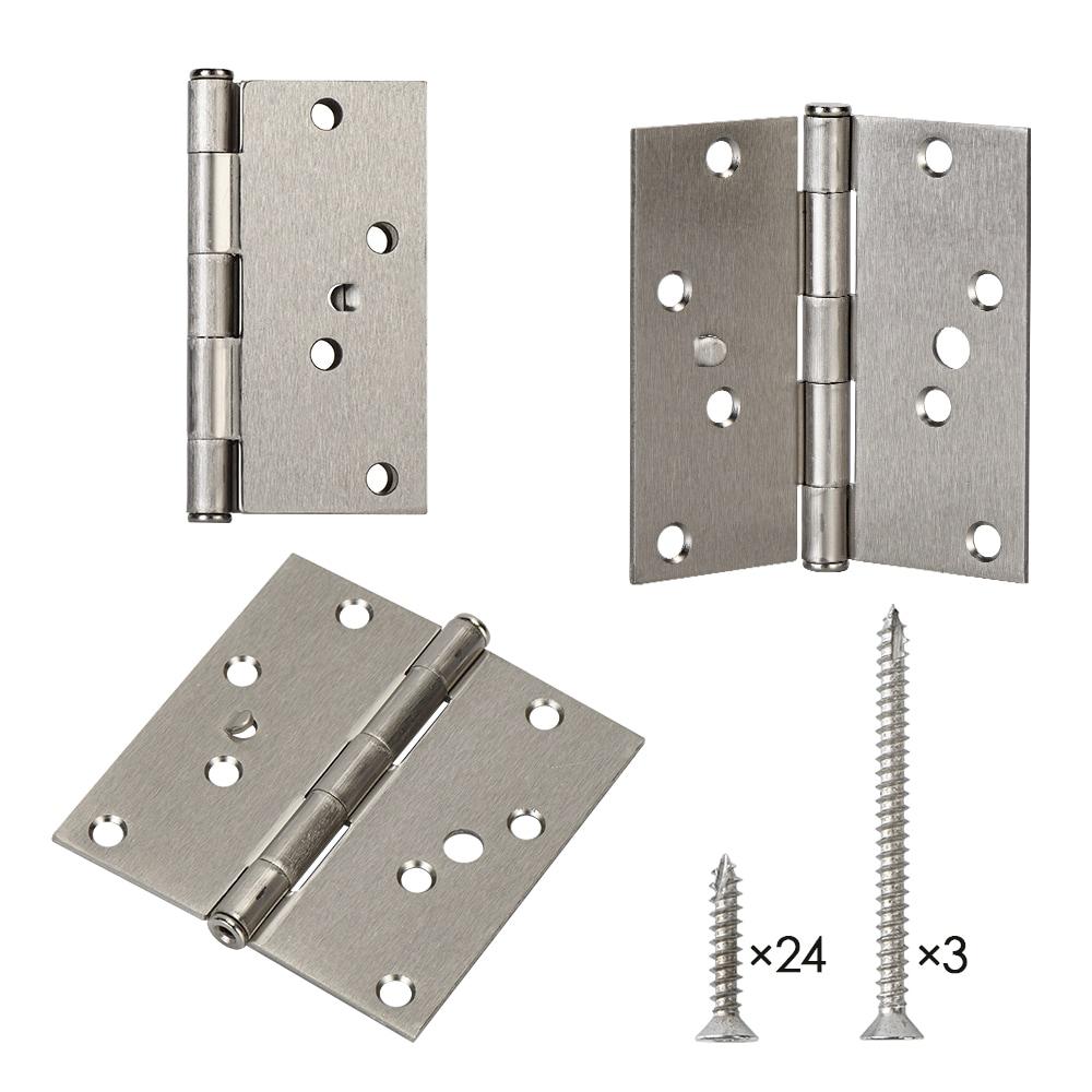 4'' H x 4'' W Butt Bearing Pair Door Hinge (Set of 3)